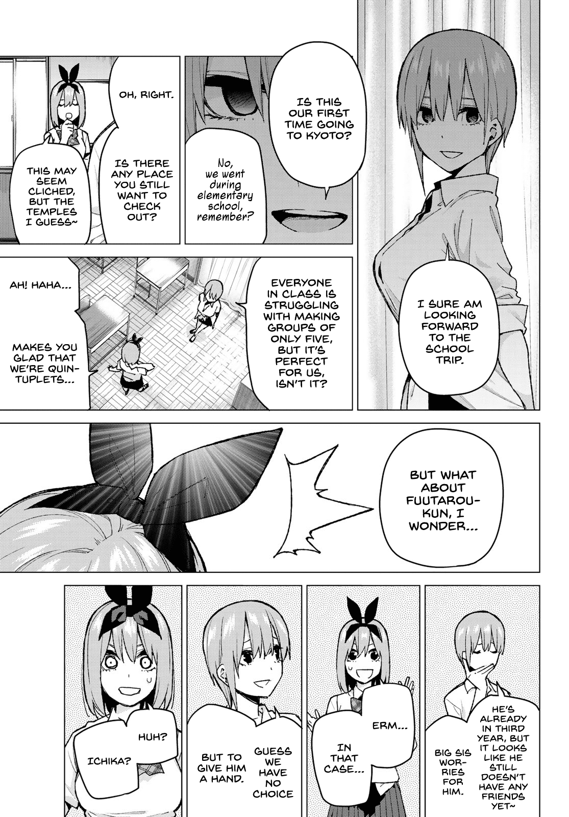 Go-Toubun no Hanayome Chapter 78 page 7 - Chapter 78: Sisters’ War - First Battle
