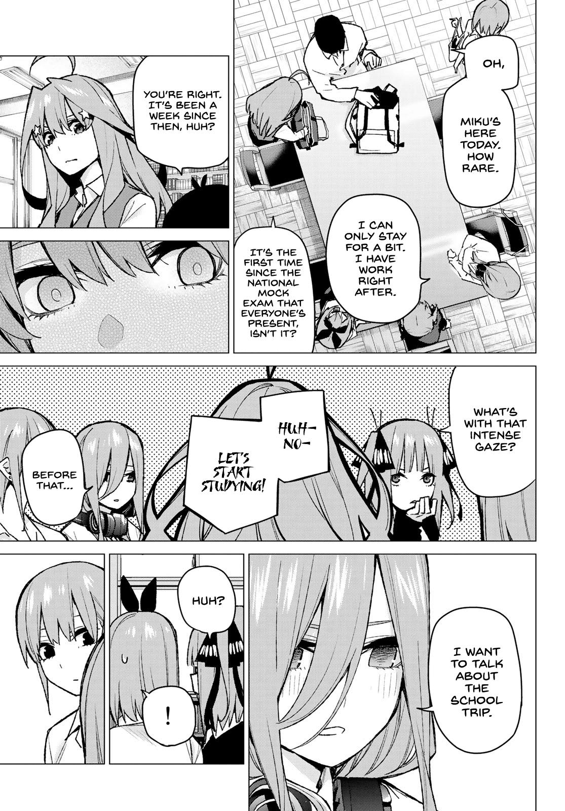 Go-Toubun no Hanayome Chapter 78 page 9 - Chapter 78: Sisters’ War - First Battle