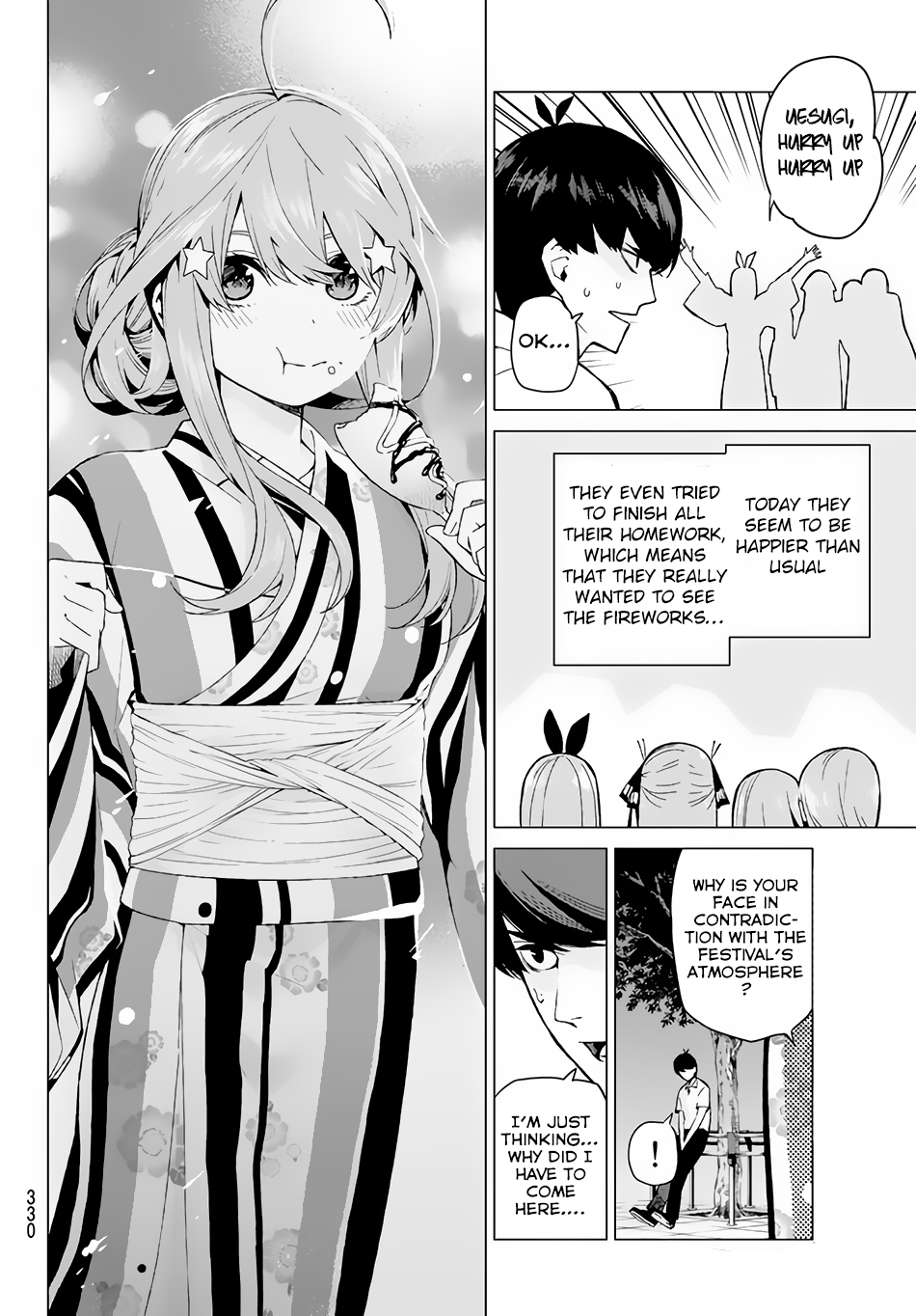 Go-Toubun no Hanayome Chapter 8 page 4 - Chapter 8: Today is Holiday (2)