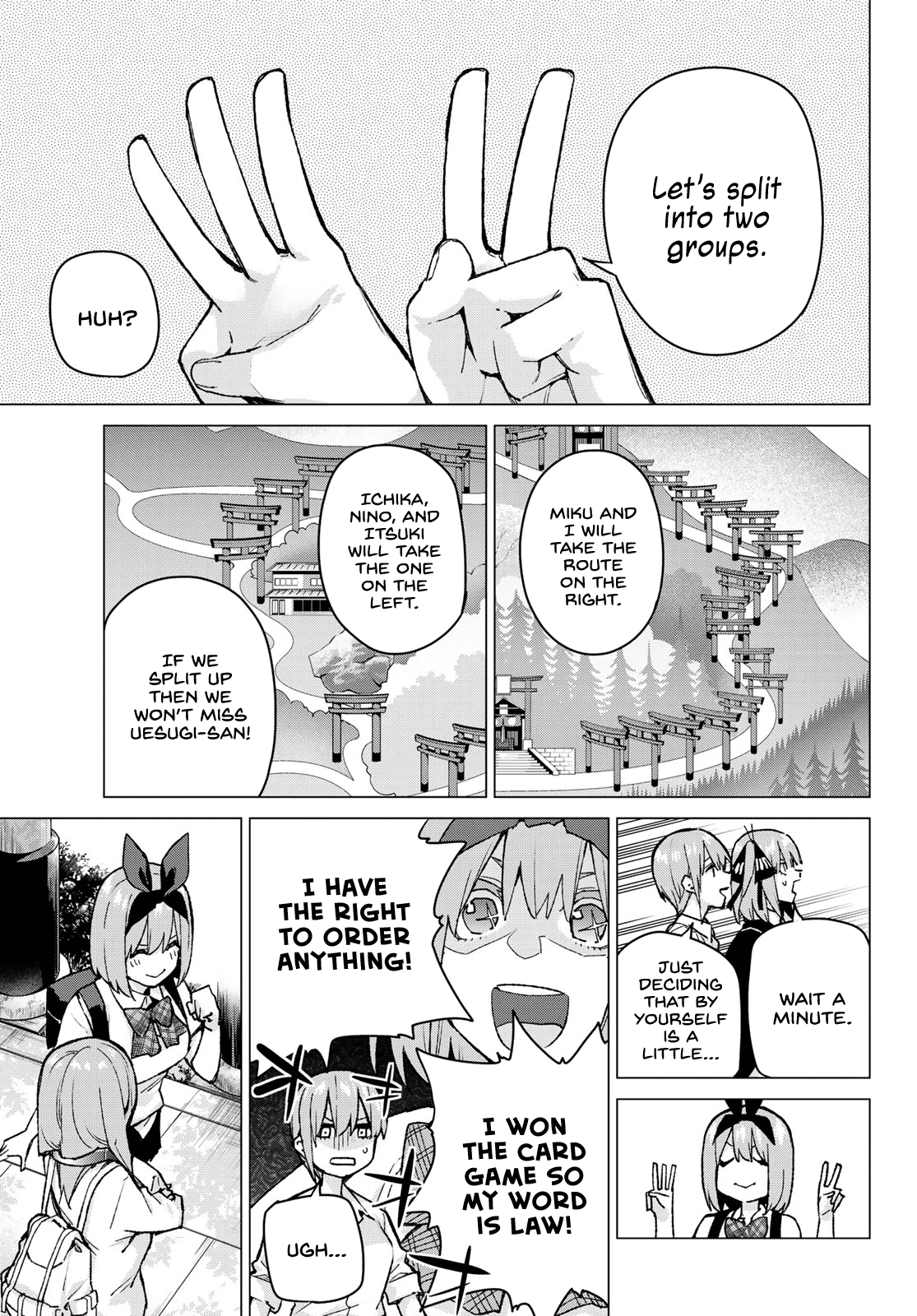 Go-Toubun no Hanayome Chapter 80 page 10 - Chapter 80: Sisters’ War - Third Battle