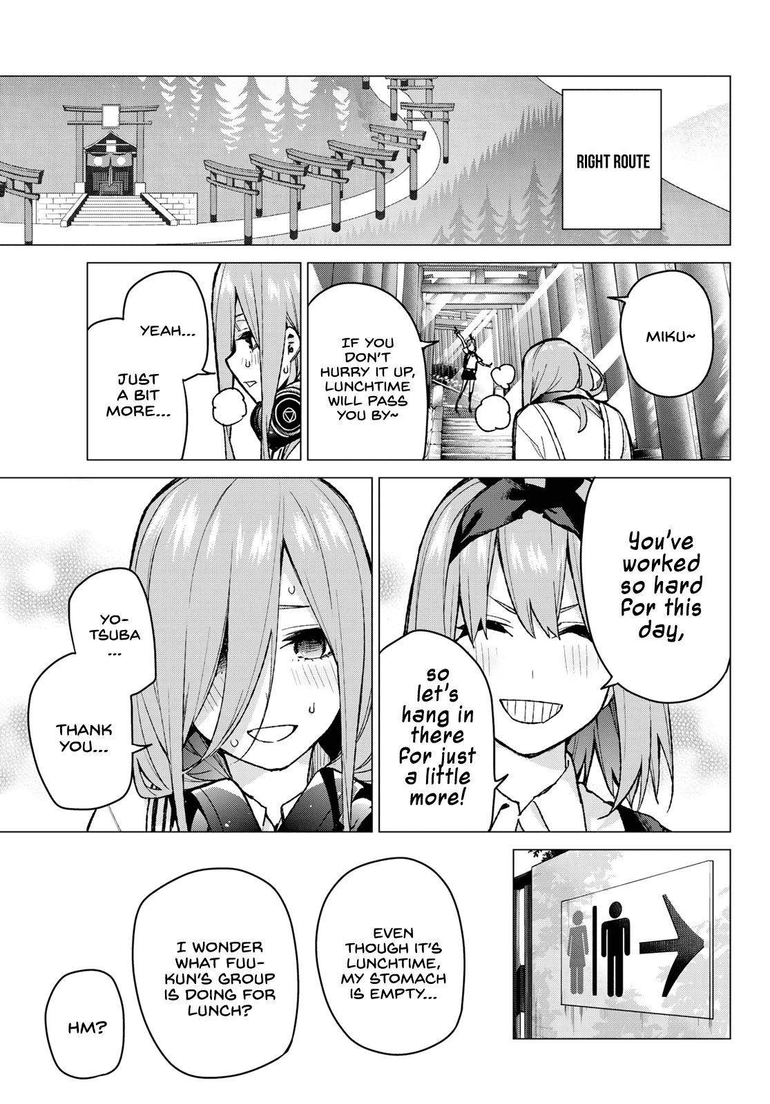 Go-Toubun no Hanayome Chapter 80 page 12 - Chapter 80: Sisters’ War - Third Battle