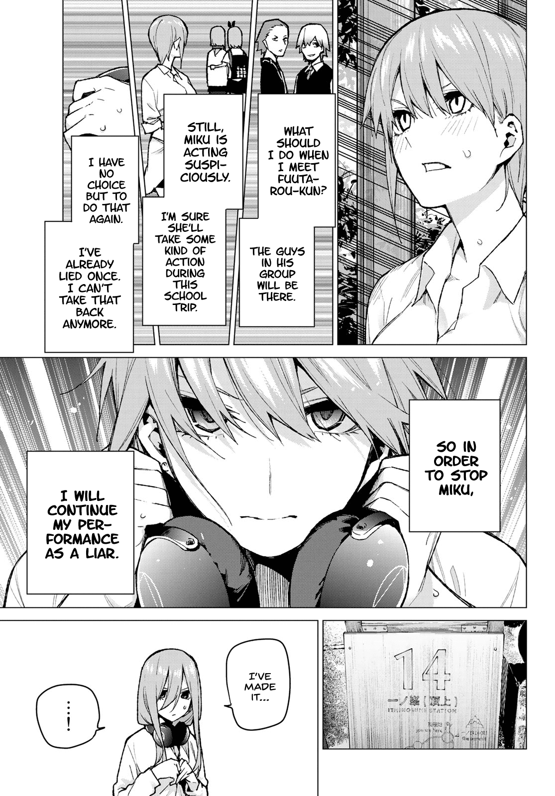 Go-Toubun no Hanayome Chapter 80 page 14 - Chapter 80: Sisters’ War - Third Battle