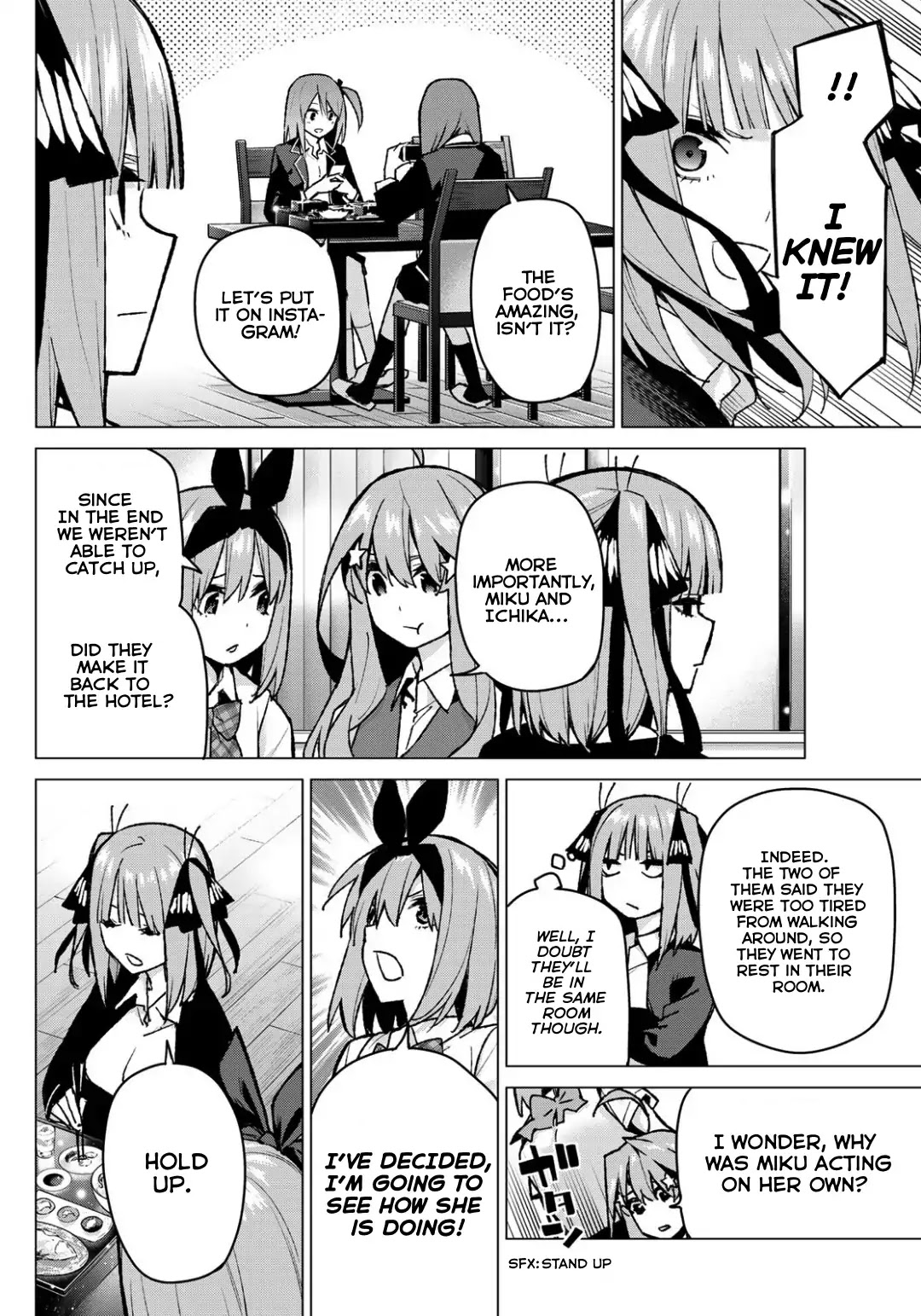 Go-Toubun no Hanayome Chapter 81 page 14 - Chapter 81: Sisters’ War - Fourth Battle