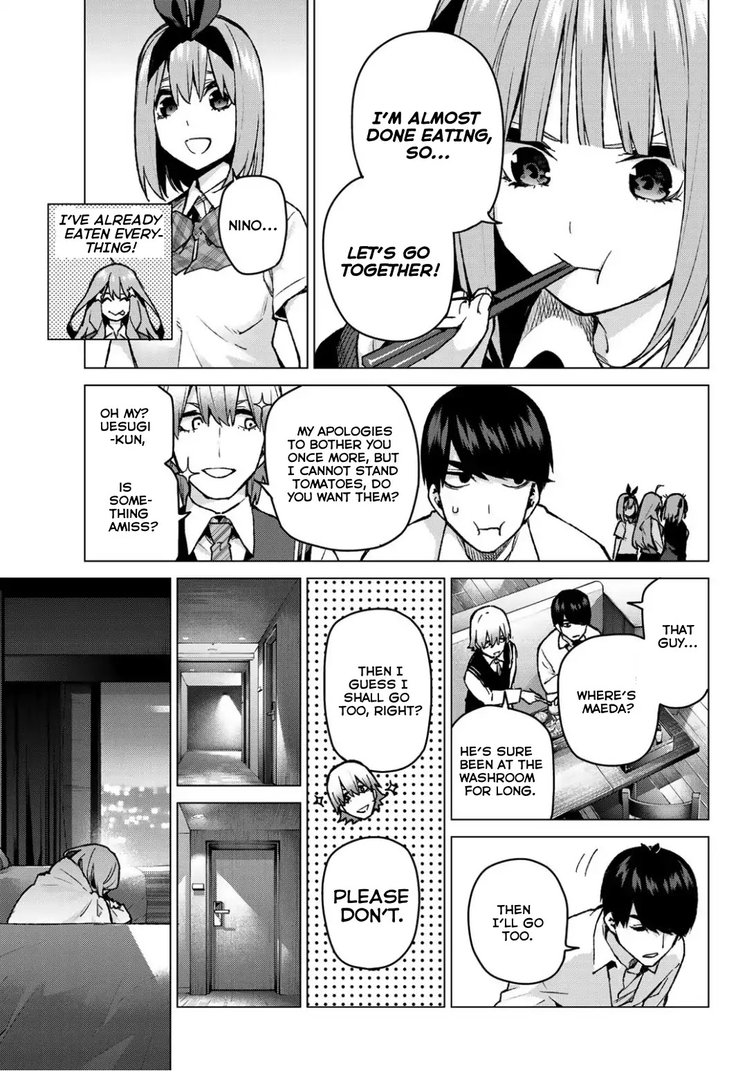 Go-Toubun no Hanayome Chapter 81 page 15 - Chapter 81: Sisters’ War - Fourth Battle