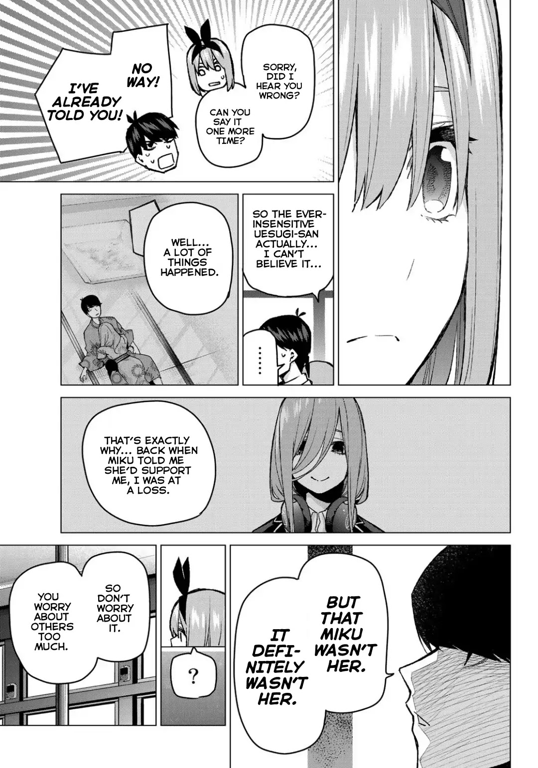 Go-Toubun no Hanayome Chapter 81 page 9 - Chapter 81: Sisters’ War - Fourth Battle