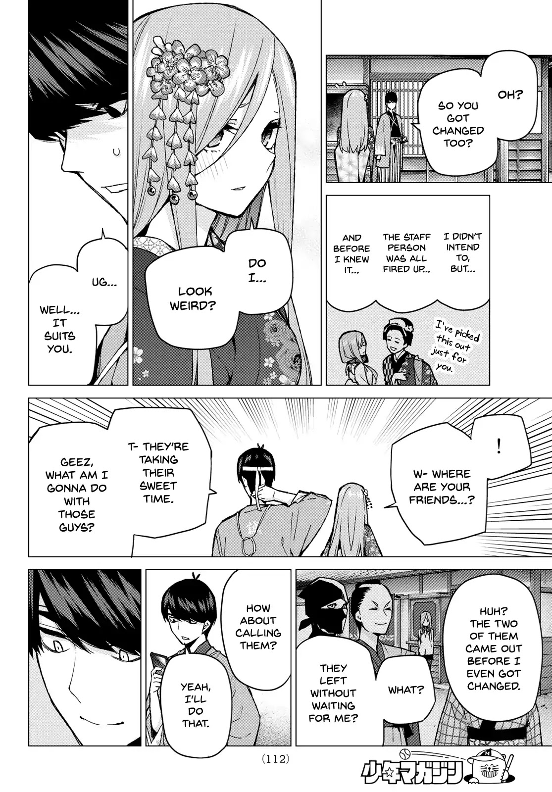 Go-Toubun no Hanayome Chapter 84 page 6 - Chapter 84: Sisters' War - Seventh Battle