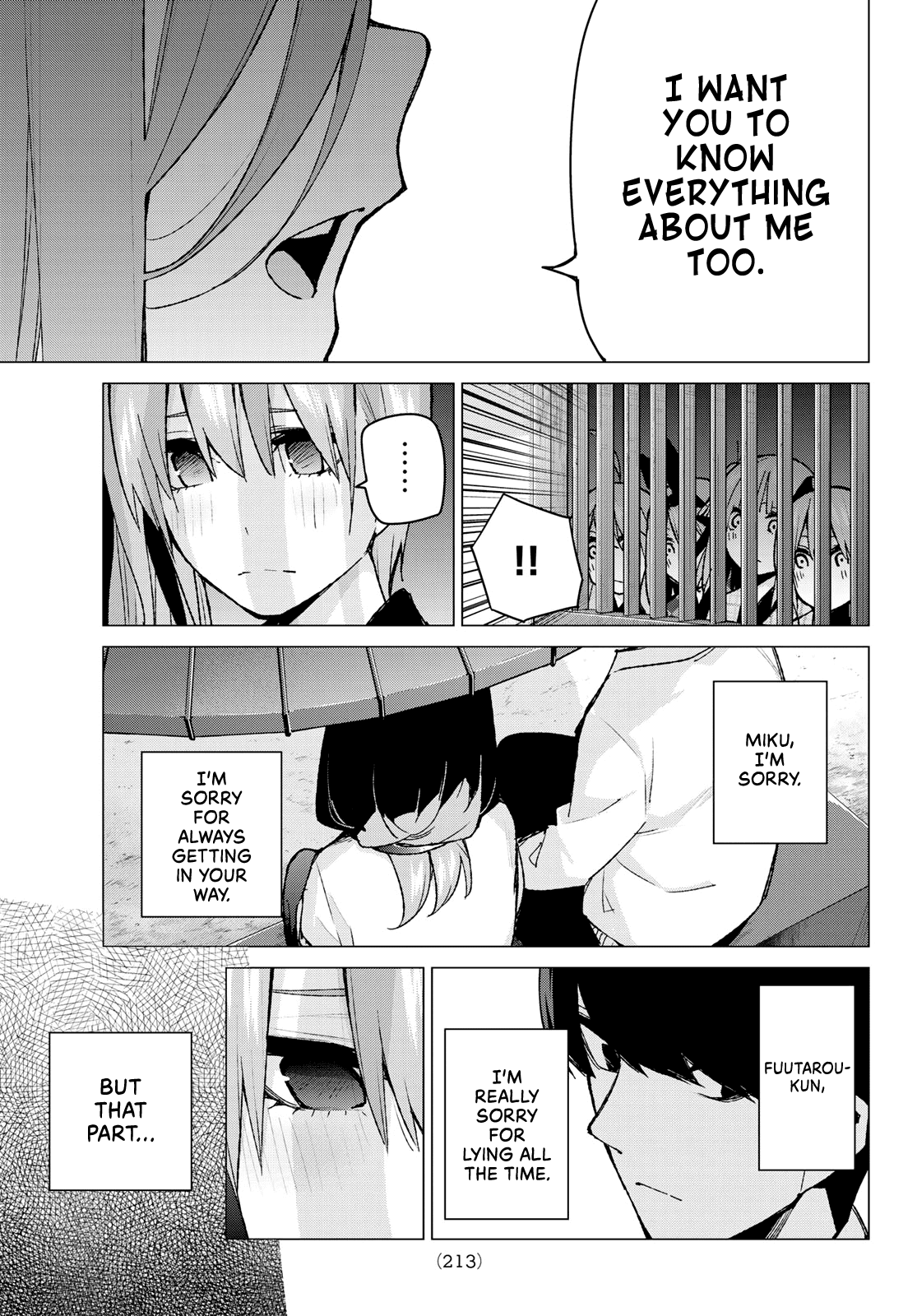 Go-Toubun no Hanayome Chapter 85 page 13 - Chapter 85: Sisters’ War - Seventh Battle (Back Side)