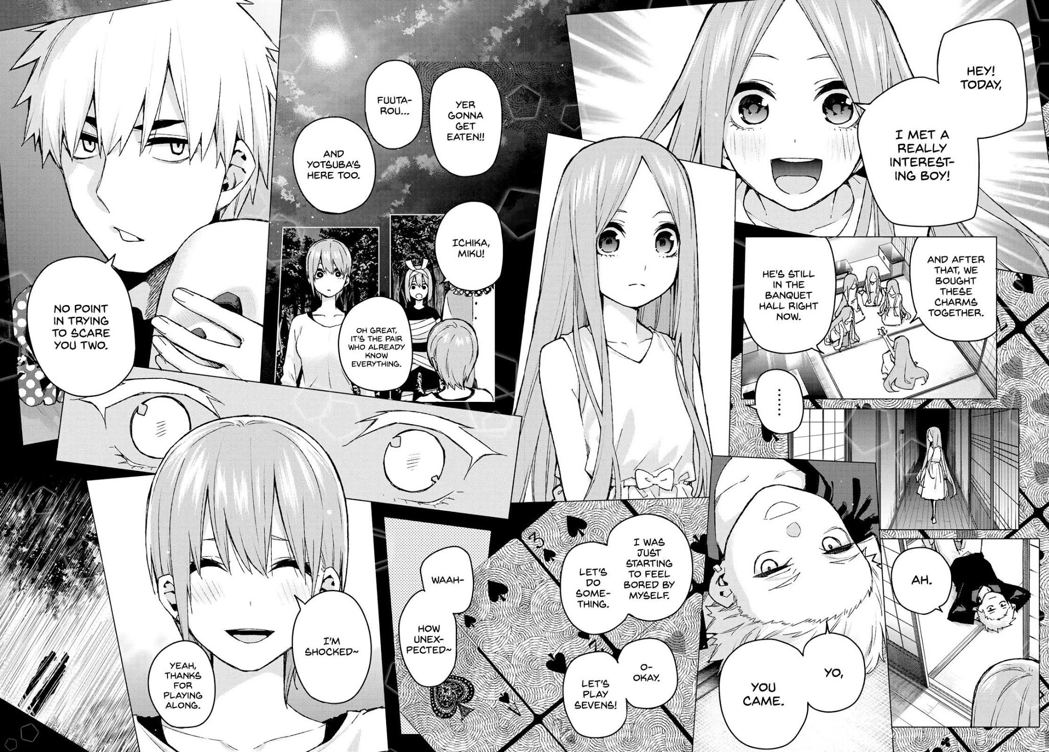 Go-Toubun no Hanayome Chapter 85 page 14 - Chapter 85: Sisters’ War - Seventh Battle (Back Side)