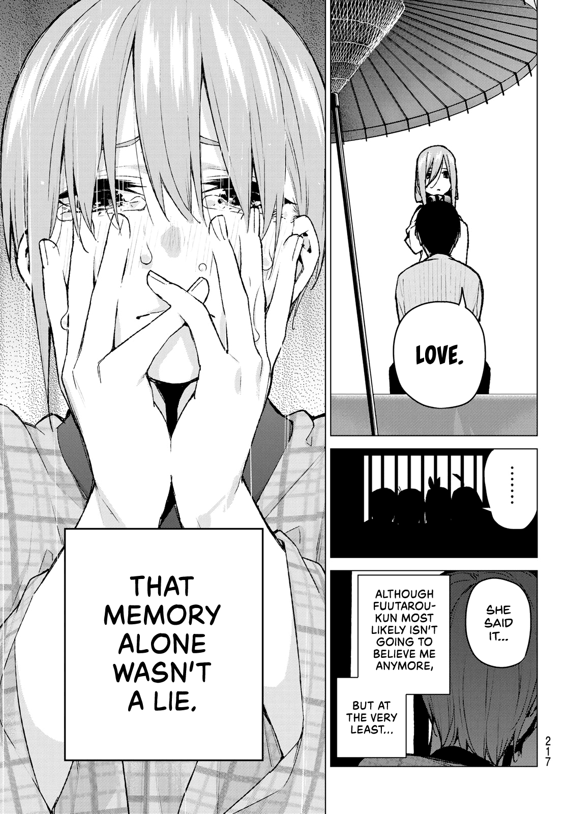 Go-Toubun no Hanayome Chapter 85 page 16 - Chapter 85: Sisters’ War - Seventh Battle (Back Side)