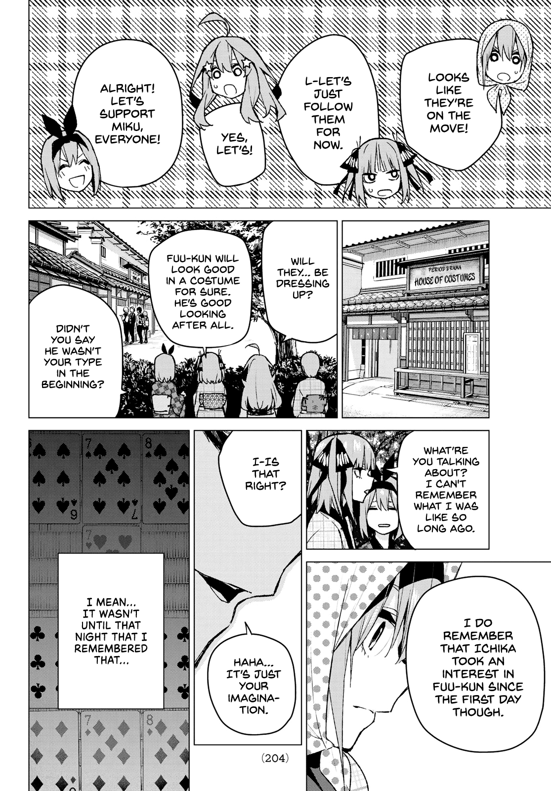 Go-Toubun no Hanayome Chapter 85 page 4 - Chapter 85: Sisters’ War - Seventh Battle (Back Side)