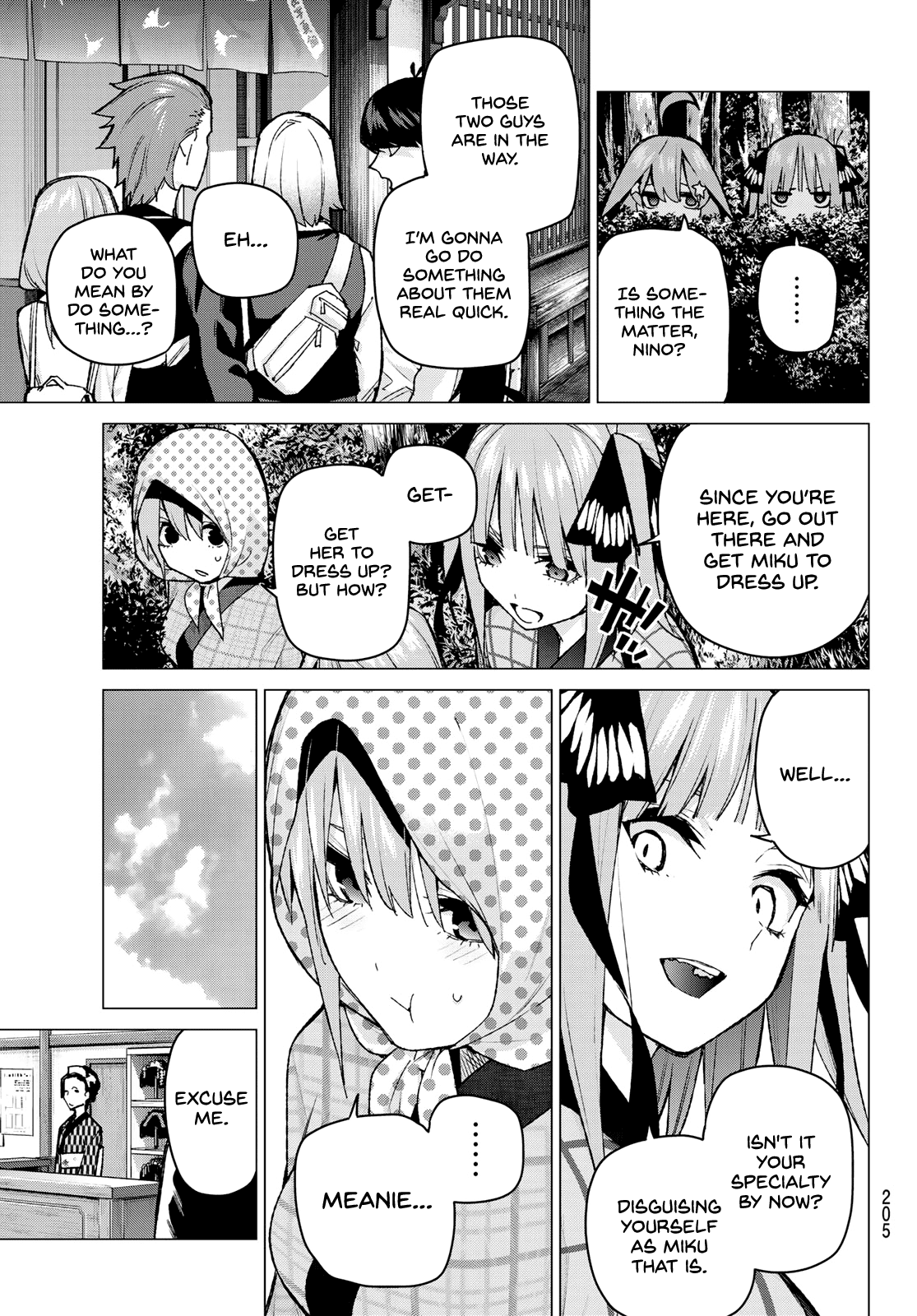 Go-Toubun no Hanayome Chapter 85 page 5 - Chapter 85: Sisters’ War - Seventh Battle (Back Side)
