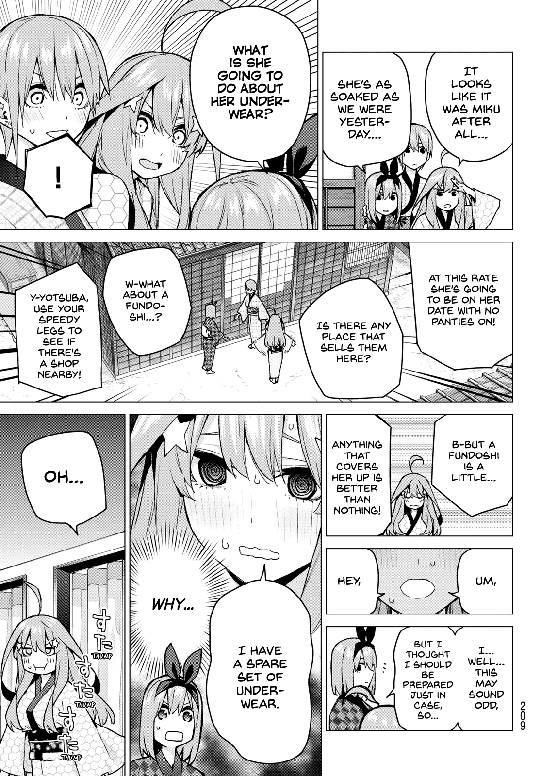 Go-Toubun no Hanayome Chapter 85 page 9 - Chapter 85: Sisters’ War - Seventh Battle (Back Side)
