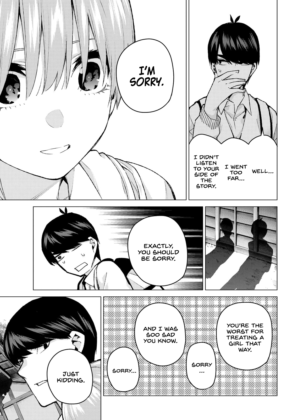 Go-Toubun no Hanayome Chapter 86 page 9 - Chapter 86: Sisters’ War - Exhibition Match