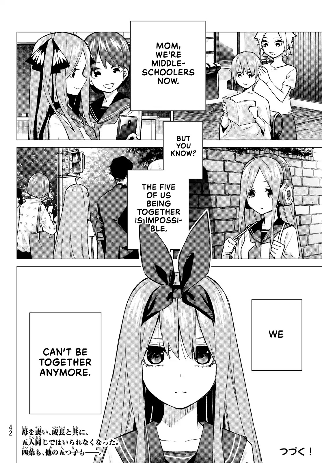 Go-Toubun no Hanayome Chapter 88 page 27 - Chapter 88: A Certain Boy and I (1)