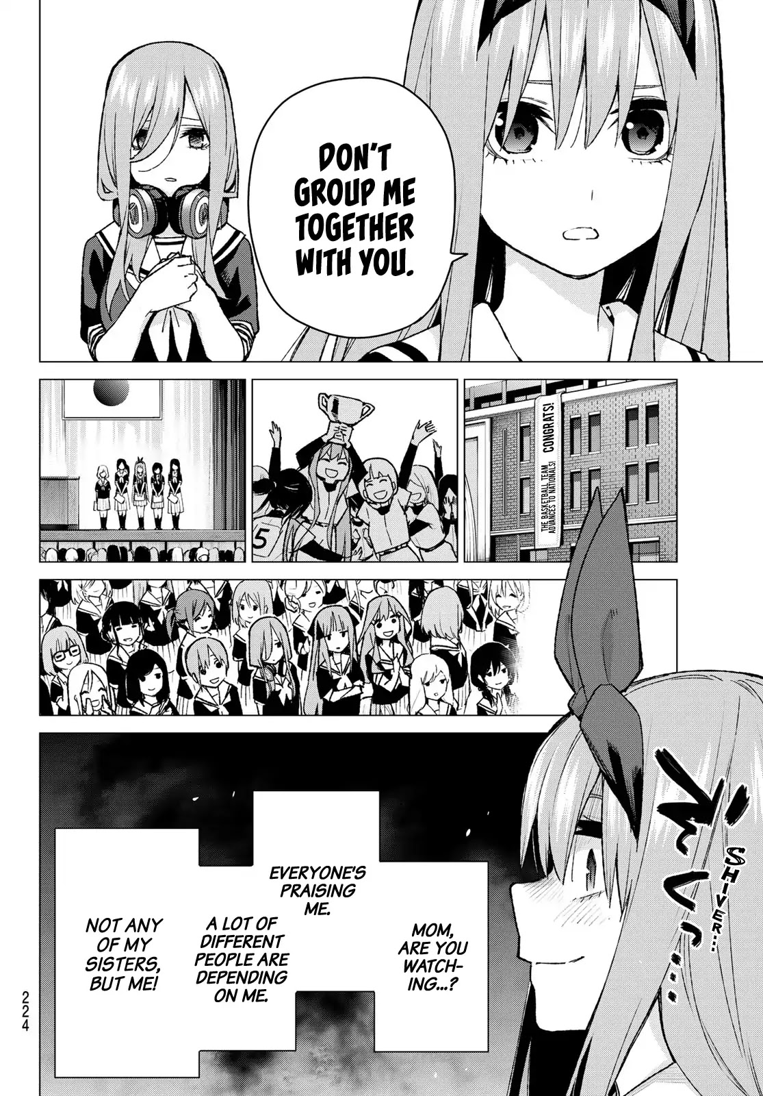 Go-Toubun no Hanayome Chapter 89 page 10 - Chapter 89: My Sisters and I (2)