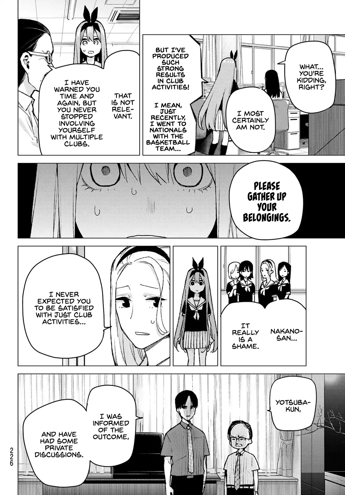 Go-Toubun no Hanayome Chapter 89 page 12 - Chapter 89: My Sisters and I (2)