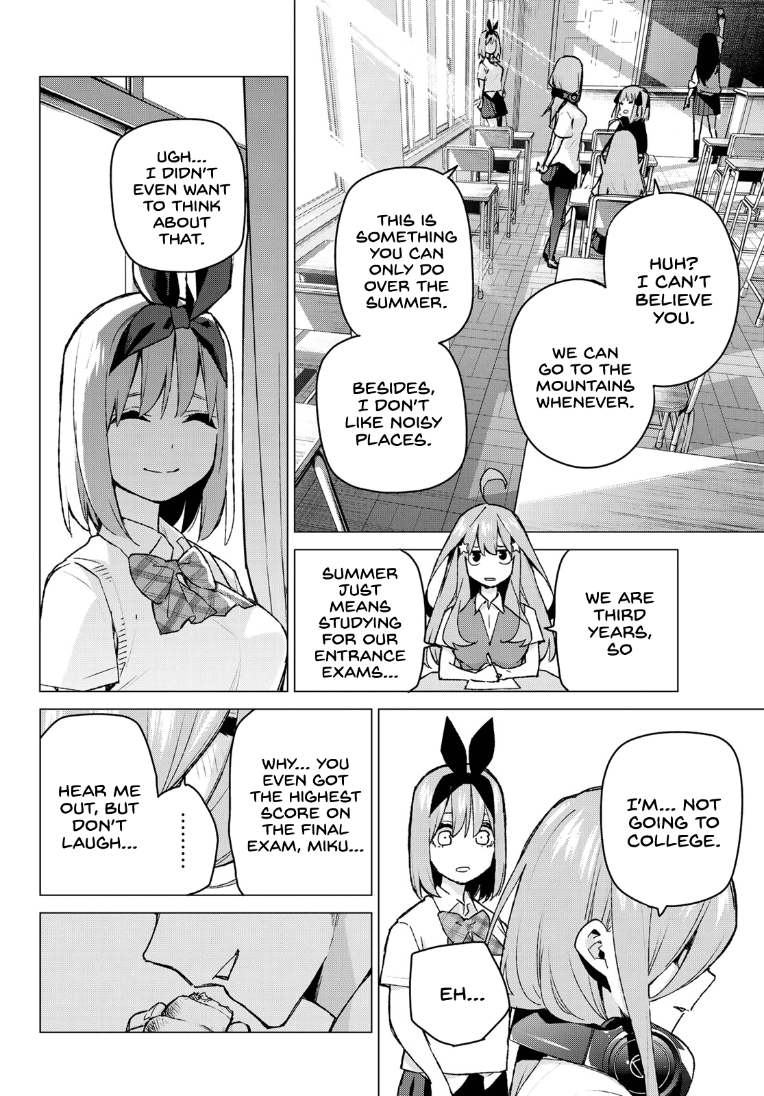 Go-Toubun no Hanayome Chapter 90 page 14 - Chapter 90: A Certain Boy and I ②