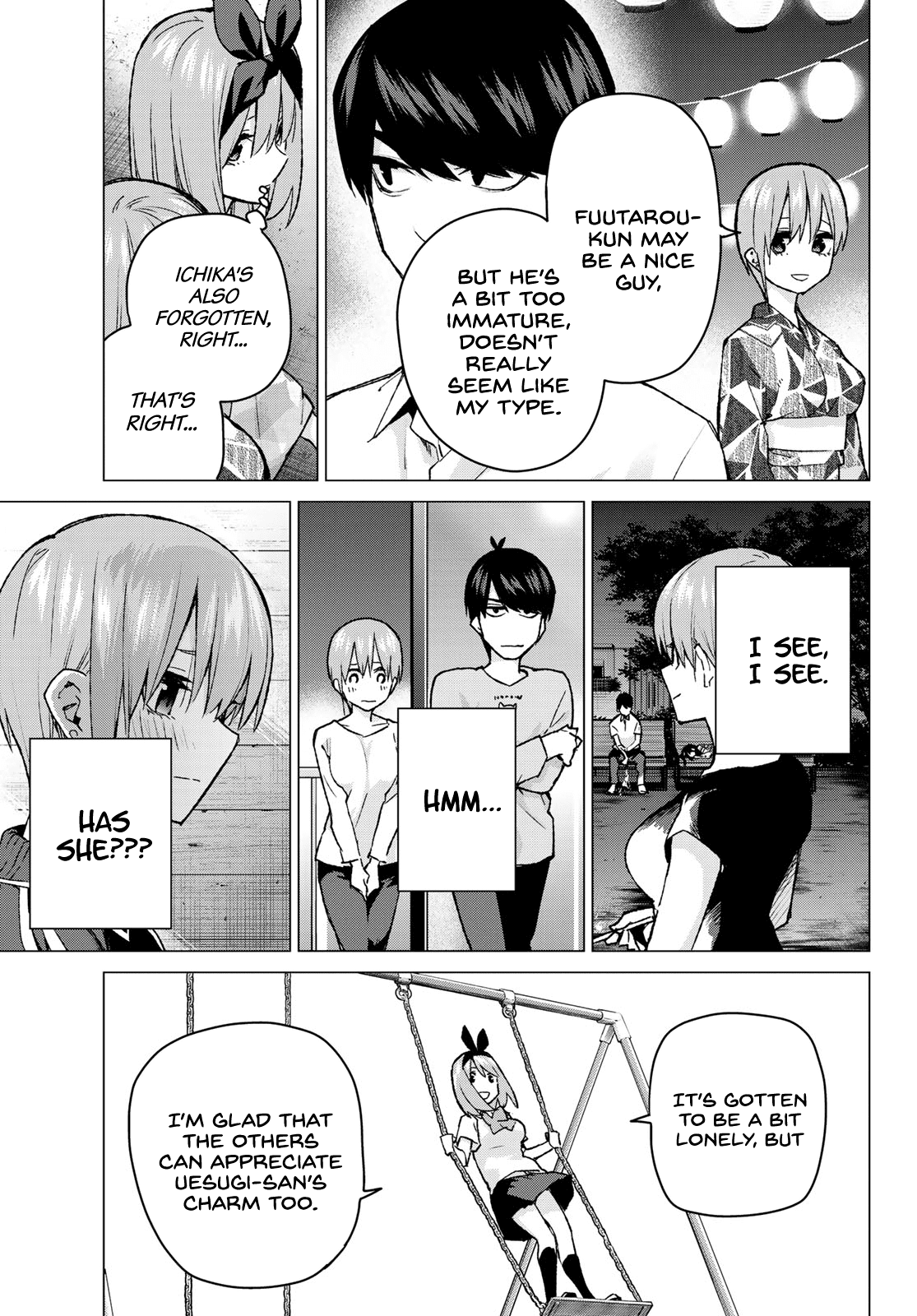 Go-Toubun no Hanayome Chapter 90 page 7 - Chapter 90: A Certain Boy and I ②
