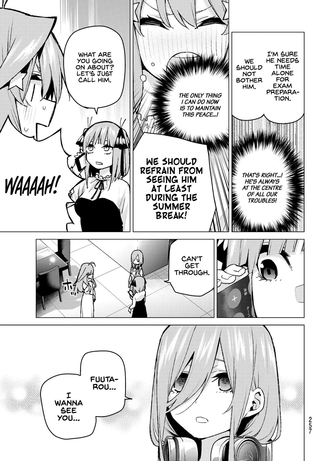 Go-Toubun no Hanayome Chapter 91 page 13 - Chapter 91: Coincidence-Free Summer Break