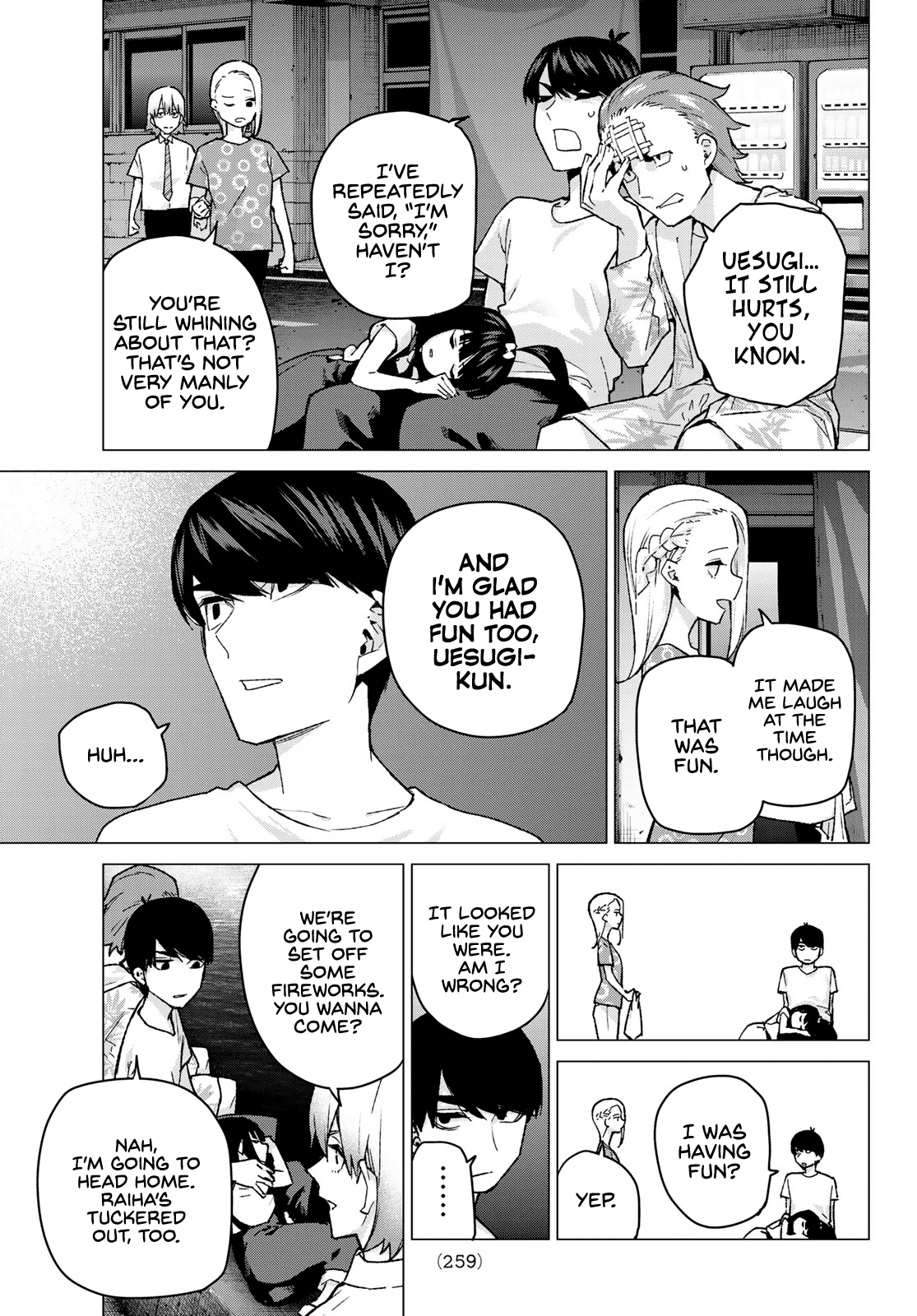 Go-Toubun no Hanayome Chapter 91 page 15 - Chapter 91: Coincidence-Free Summer Break