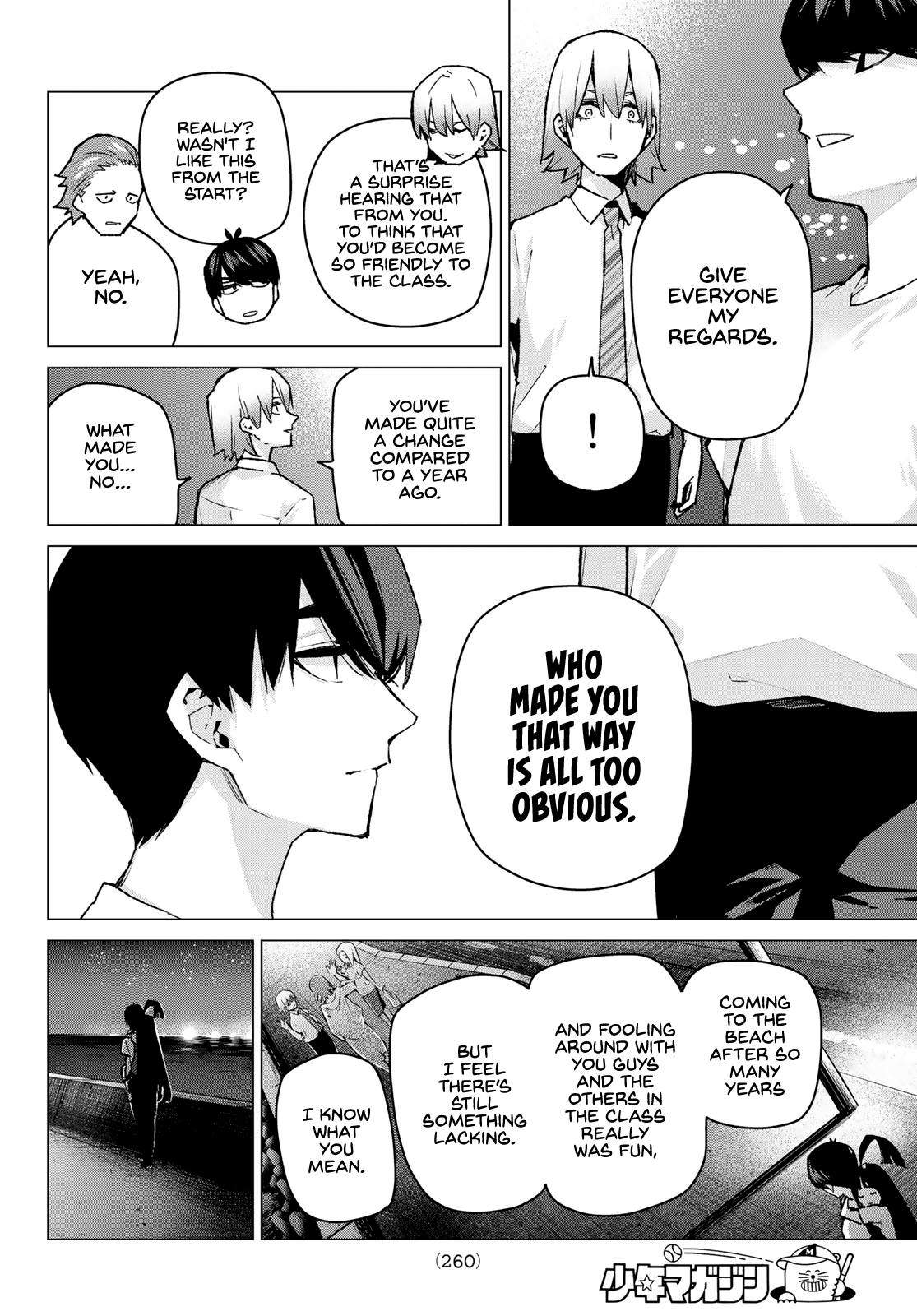 Go-Toubun no Hanayome Chapter 91 page 16 - Chapter 91: Coincidence-Free Summer Break