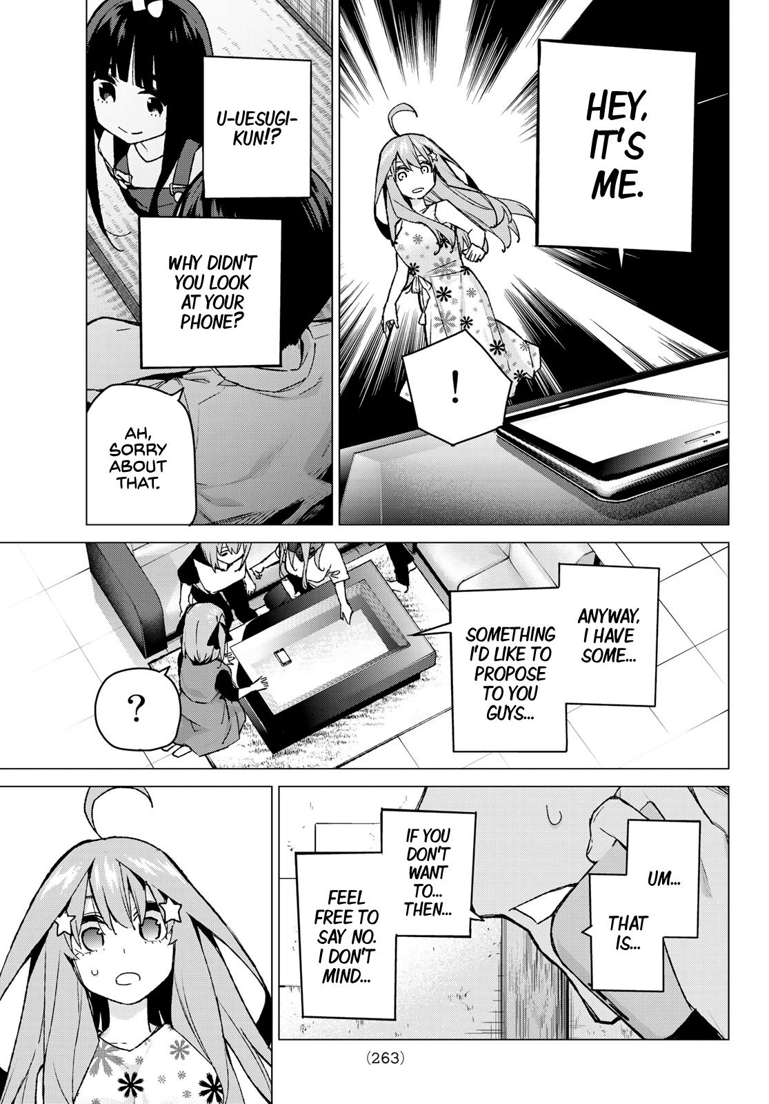 Go-Toubun no Hanayome Chapter 91 page 19 - Chapter 91: Coincidence-Free Summer Break