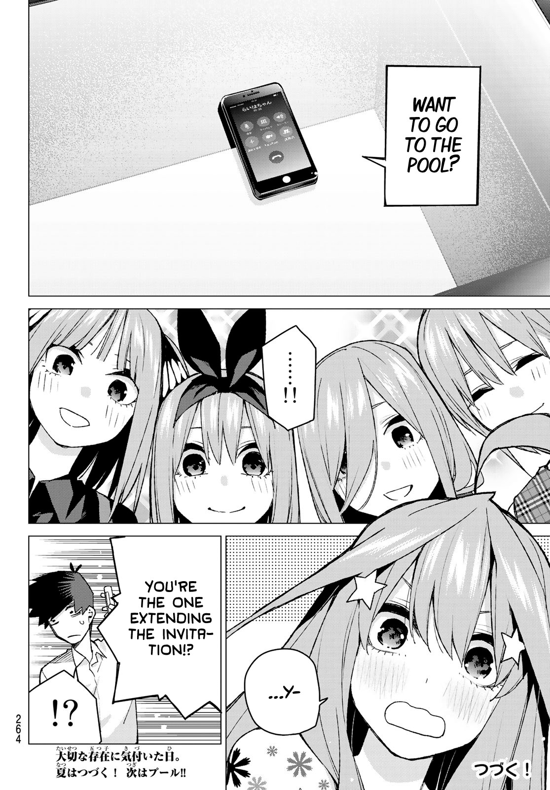 Go-Toubun no Hanayome Chapter 91 page 20 - Chapter 91: Coincidence-Free Summer Break