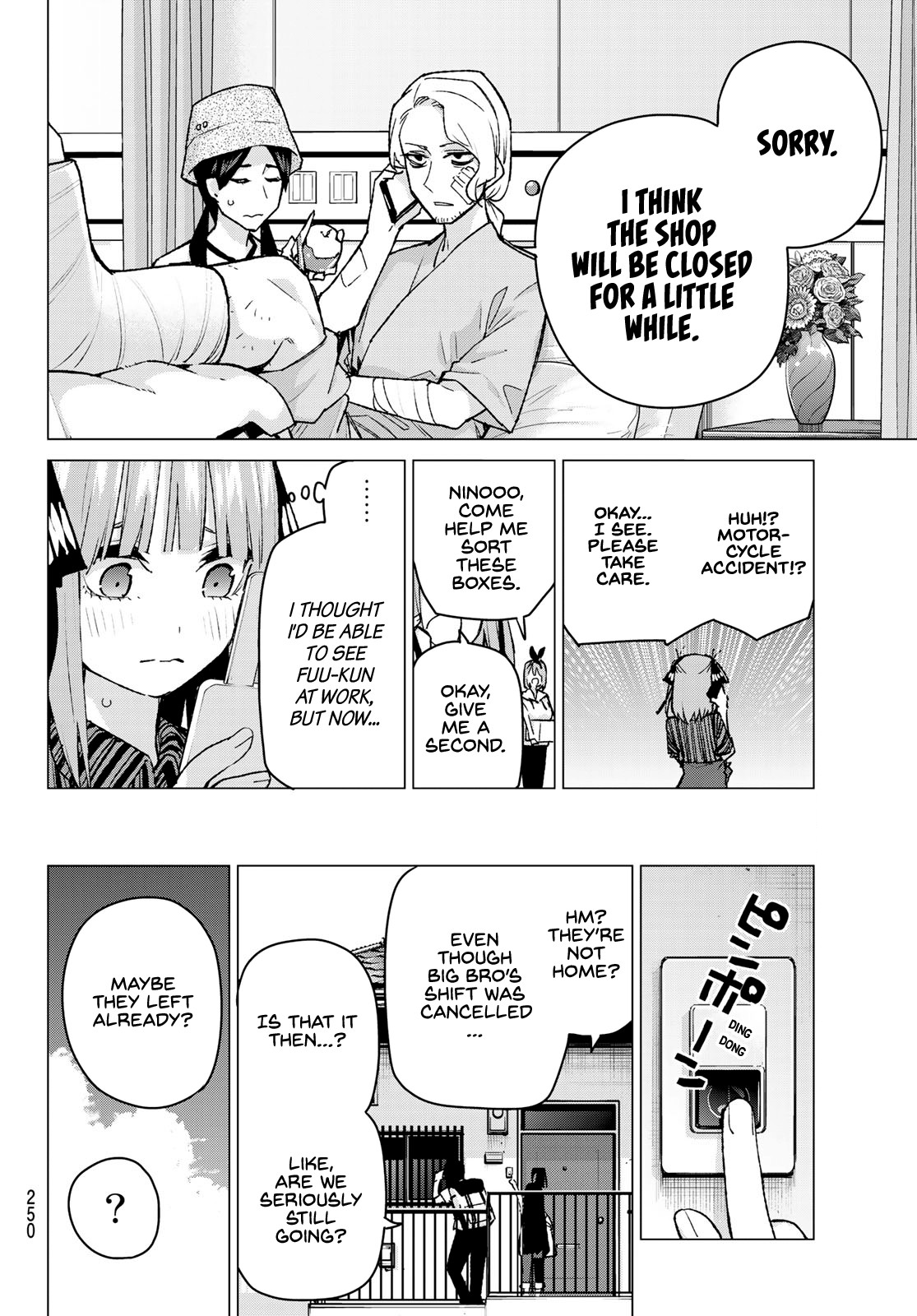 Go-Toubun no Hanayome Chapter 91 page 6 - Chapter 91: Coincidence-Free Summer Break