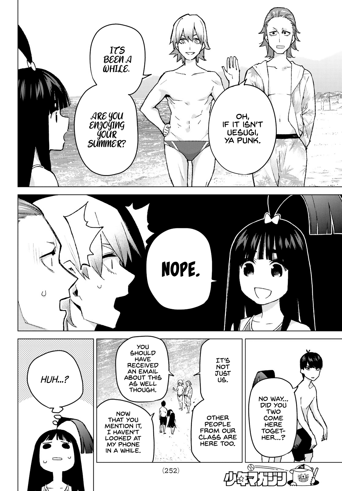 Go-Toubun no Hanayome Chapter 91 page 8 - Chapter 91: Coincidence-Free Summer Break