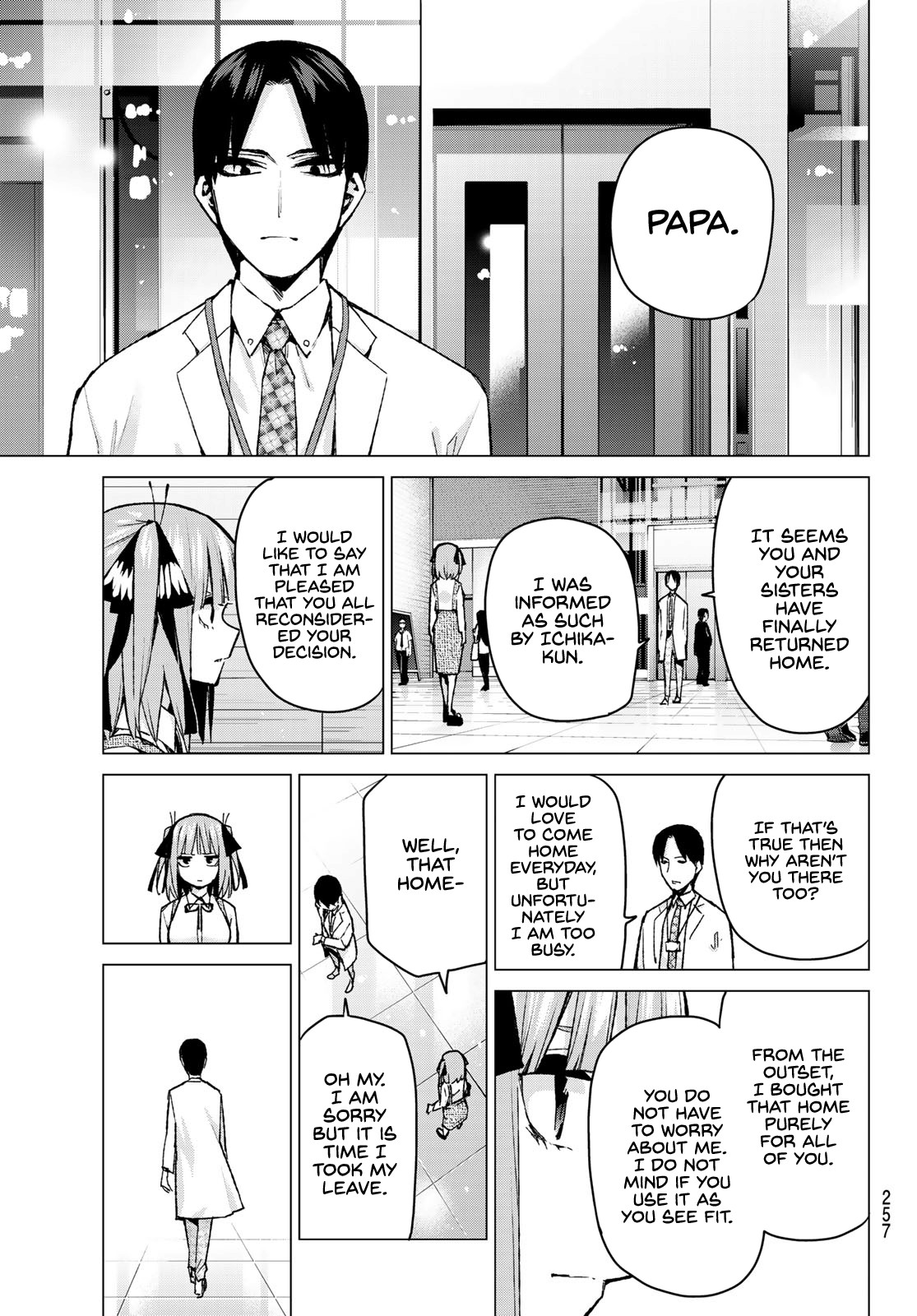 Go-Toubun no Hanayome Chapter 93 page 11 - Chapter 93: Tsun-dere-tsun