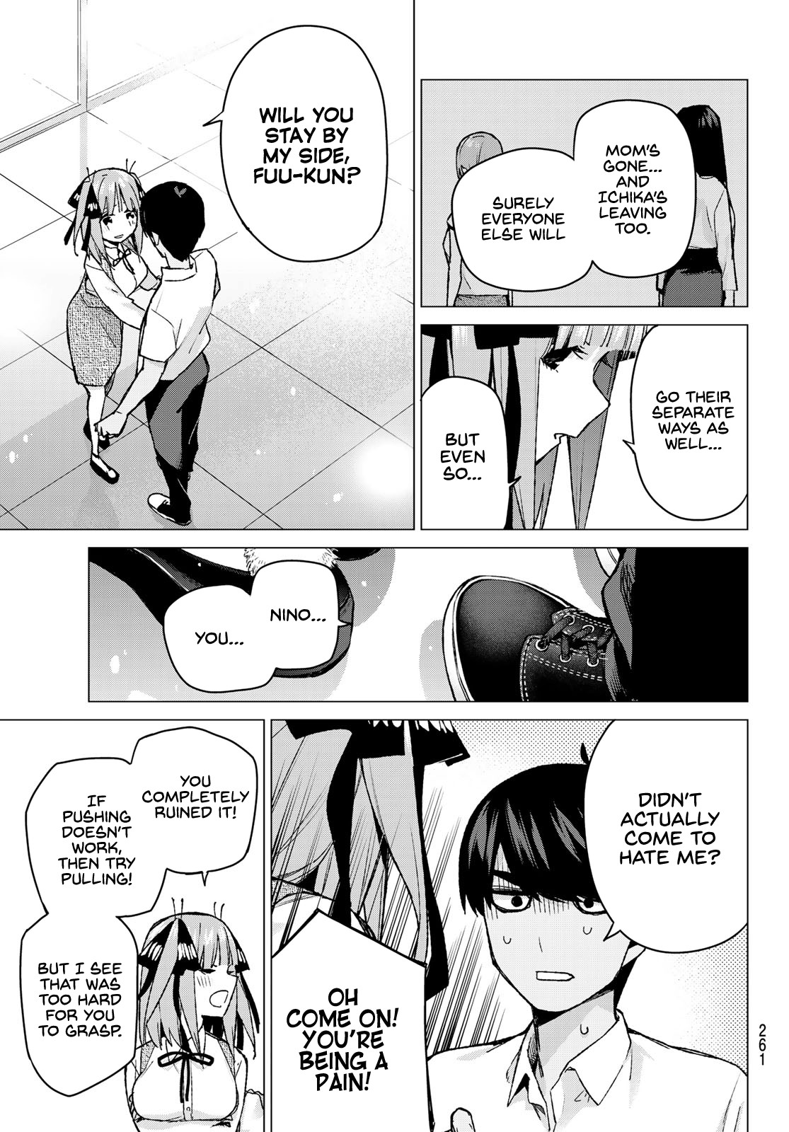 Go-Toubun no Hanayome Chapter 93 page 15 - Chapter 93: Tsun-dere-tsun