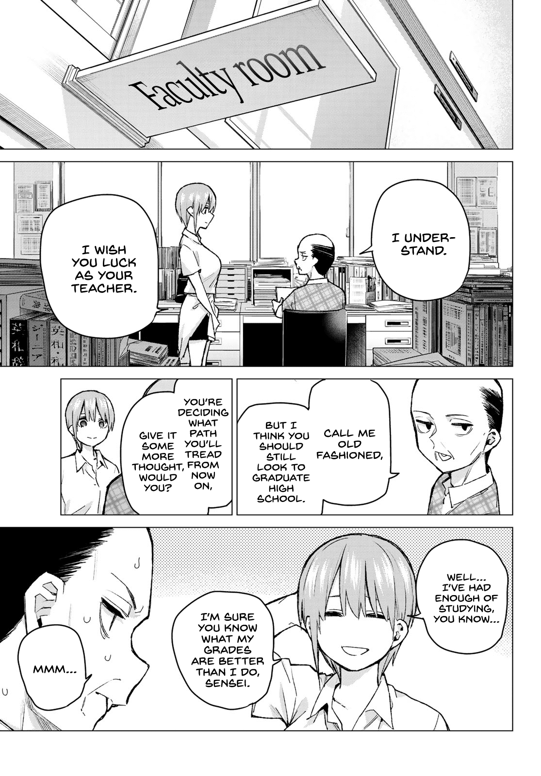 Go-Toubun no Hanayome Chapter 94 page 5 - Chapter 94: Time to Split ①