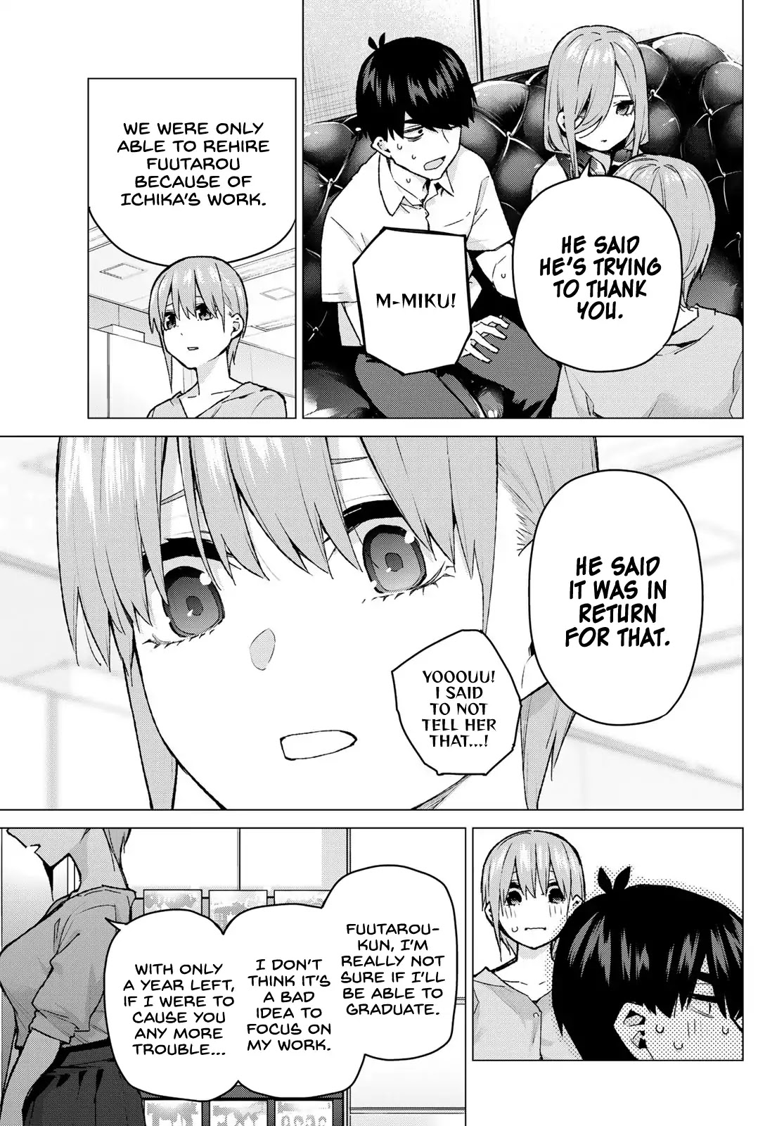 Go-Toubun no Hanayome Chapter 95 page 11 - Chapter 95: Time to Split ②