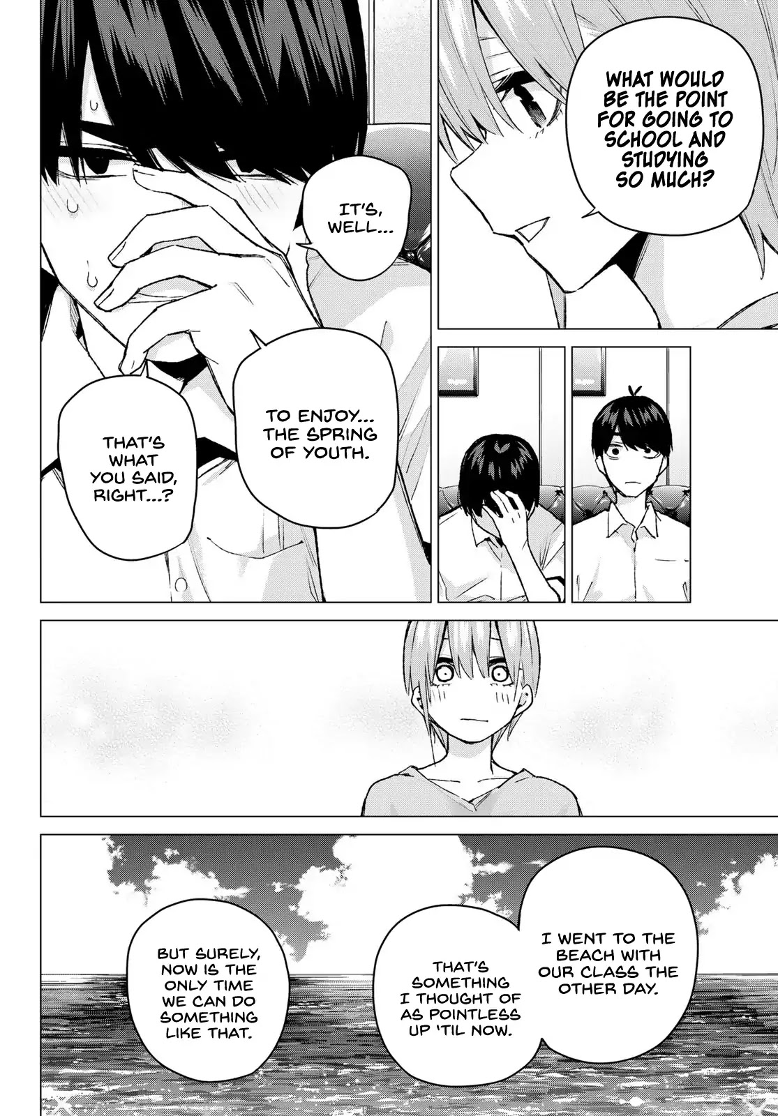 Go-Toubun no Hanayome Chapter 95 page 12 - Chapter 95: Time to Split ②
