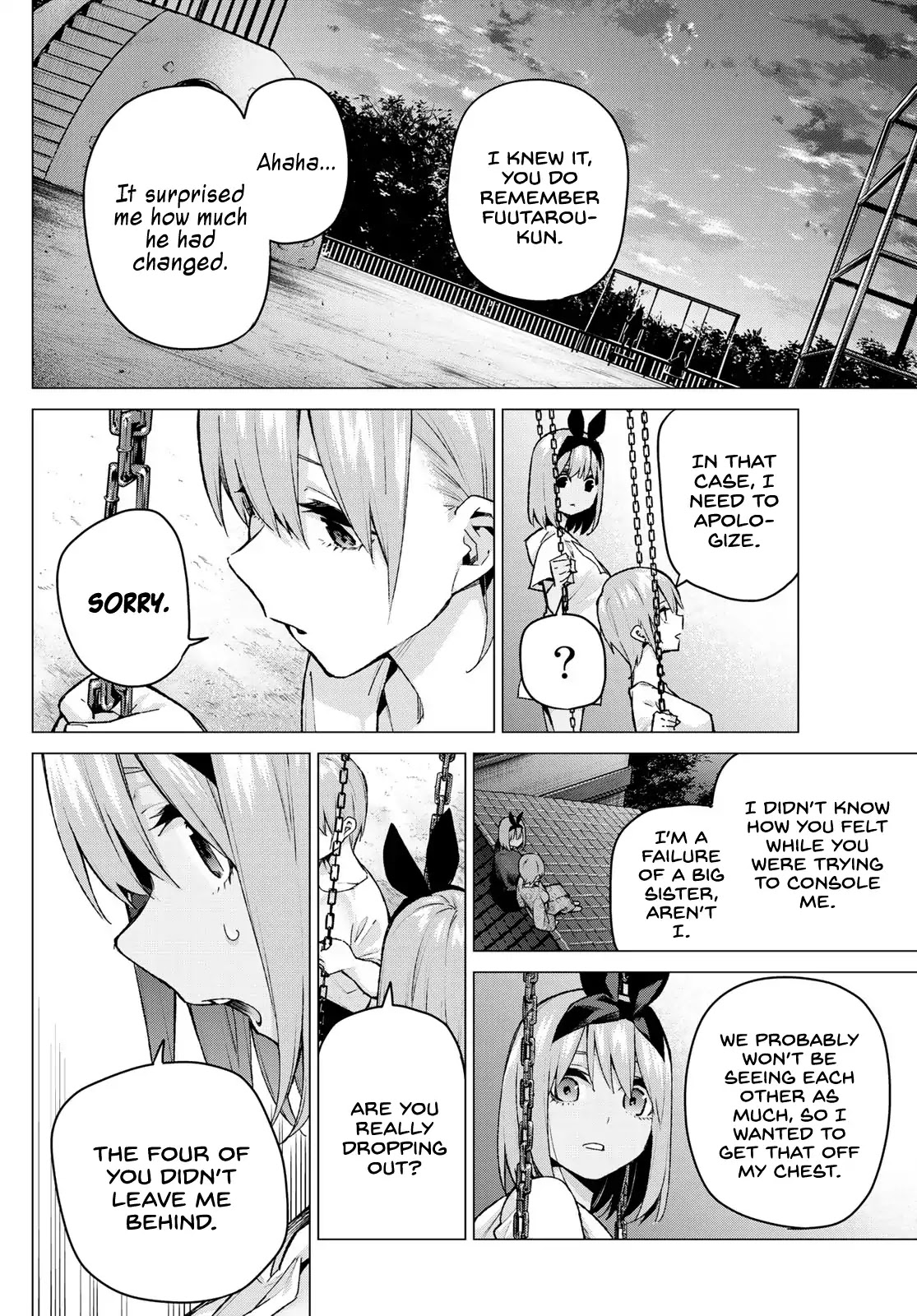 Go-Toubun no Hanayome Chapter 95 page 4 - Chapter 95: Time to Split ②