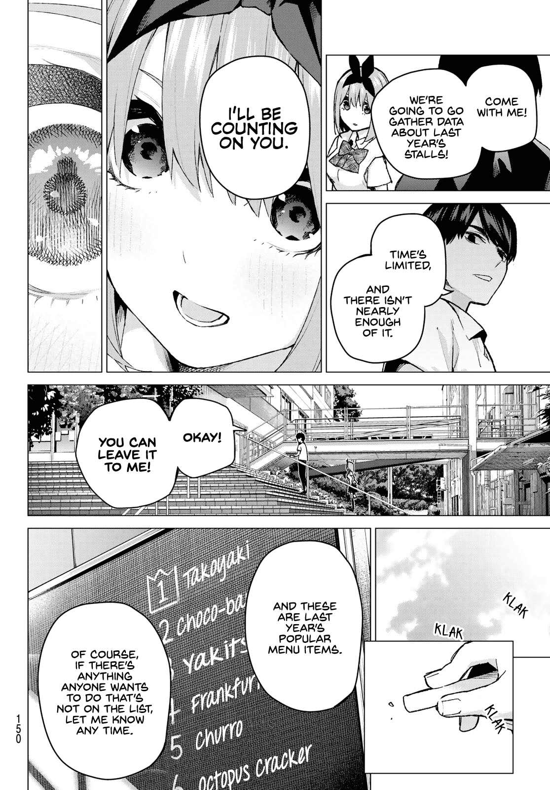 Go-Toubun no Hanayome Chapter 96 page 10 - Chapter 96: The Ordinary Days Continue