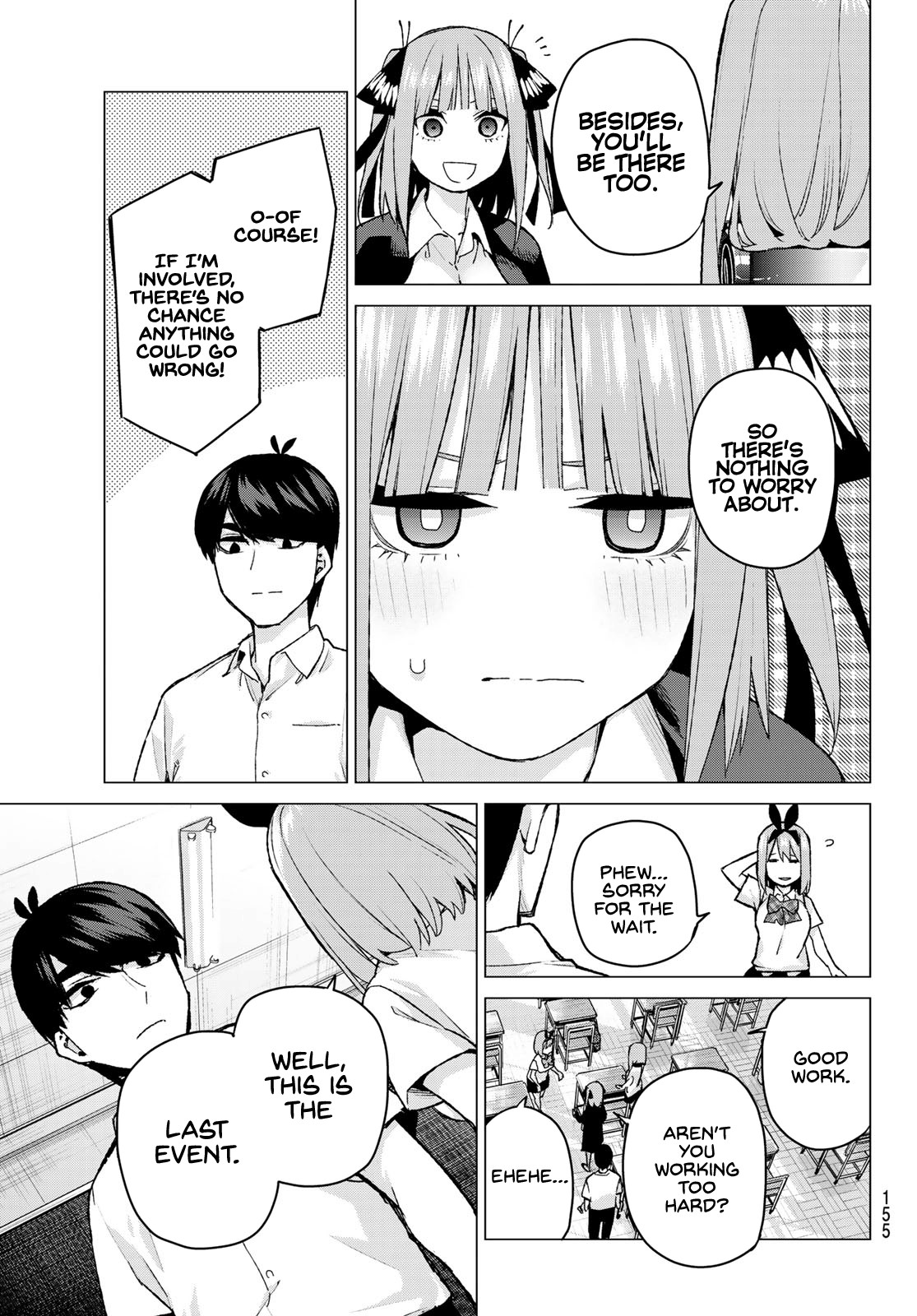 Go-Toubun no Hanayome Chapter 96 page 15 - Chapter 96: The Ordinary Days Continue