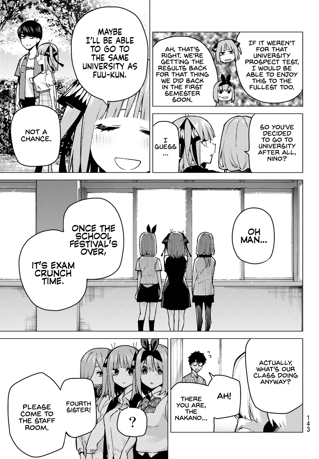 Go-Toubun no Hanayome Chapter 96 page 3 - Chapter 96: The Ordinary Days Continue