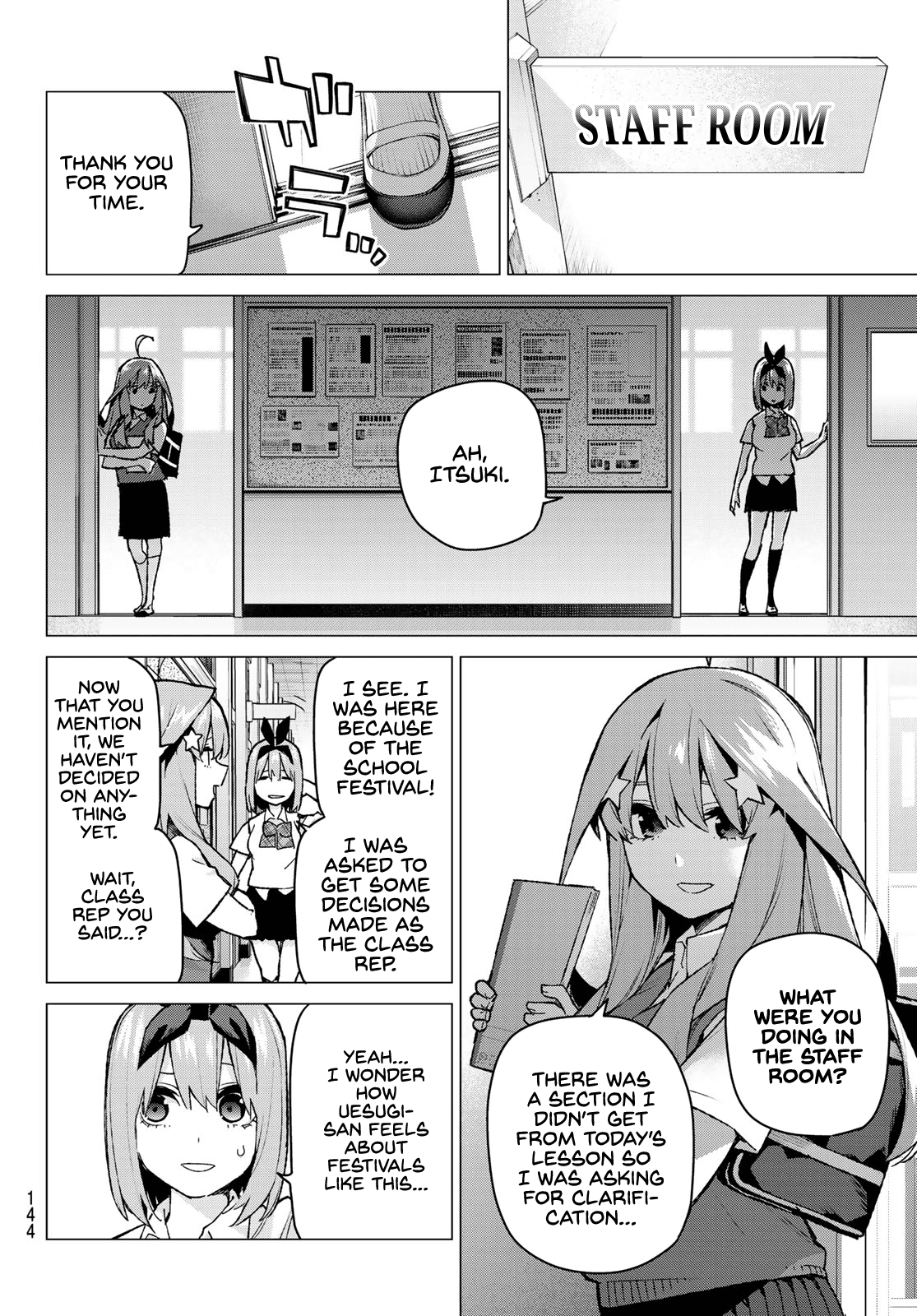 Go-Toubun no Hanayome Chapter 96 page 4 - Chapter 96: The Ordinary Days Continue