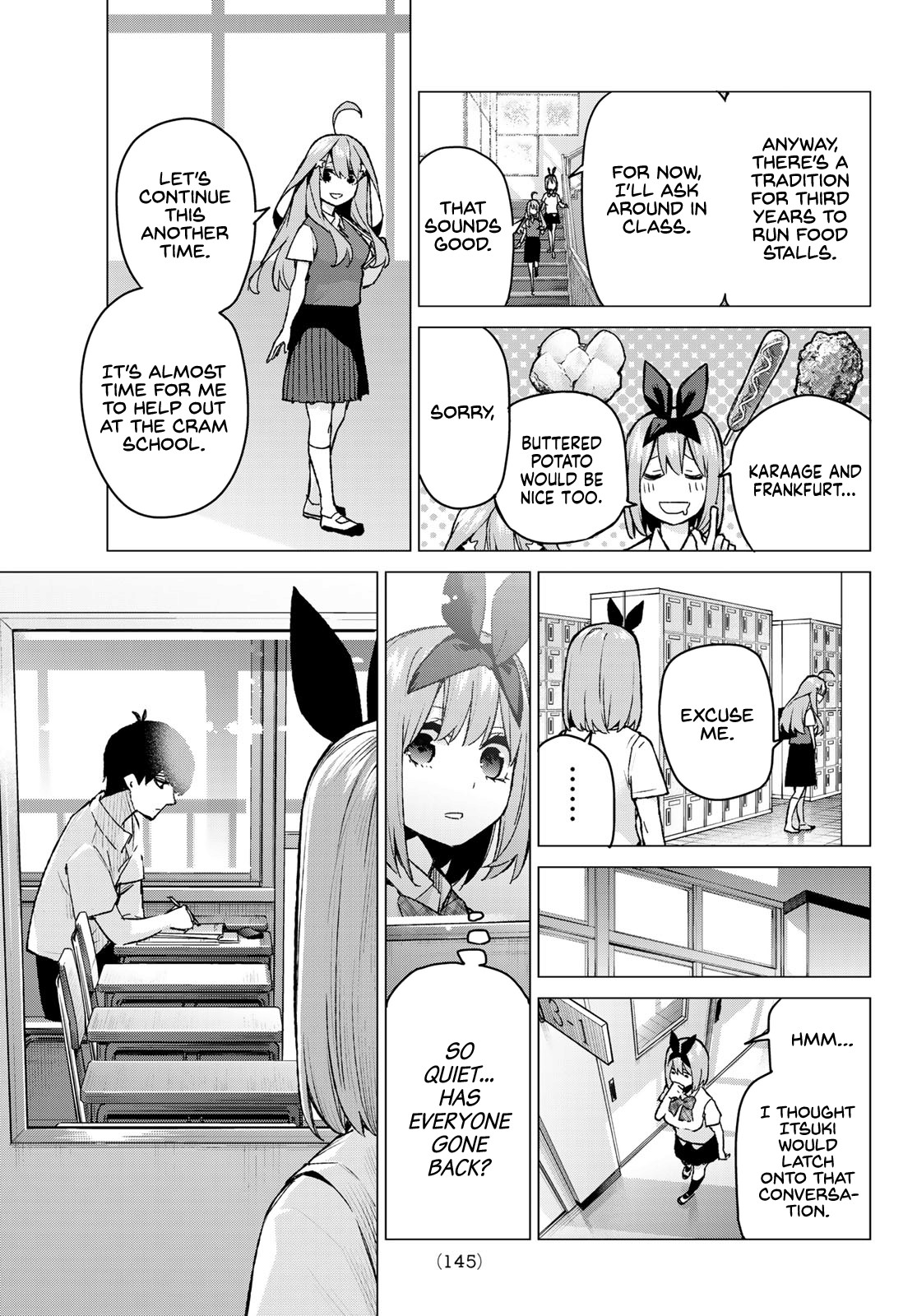 Go-Toubun no Hanayome Chapter 96 page 5 - Chapter 96: The Ordinary Days Continue