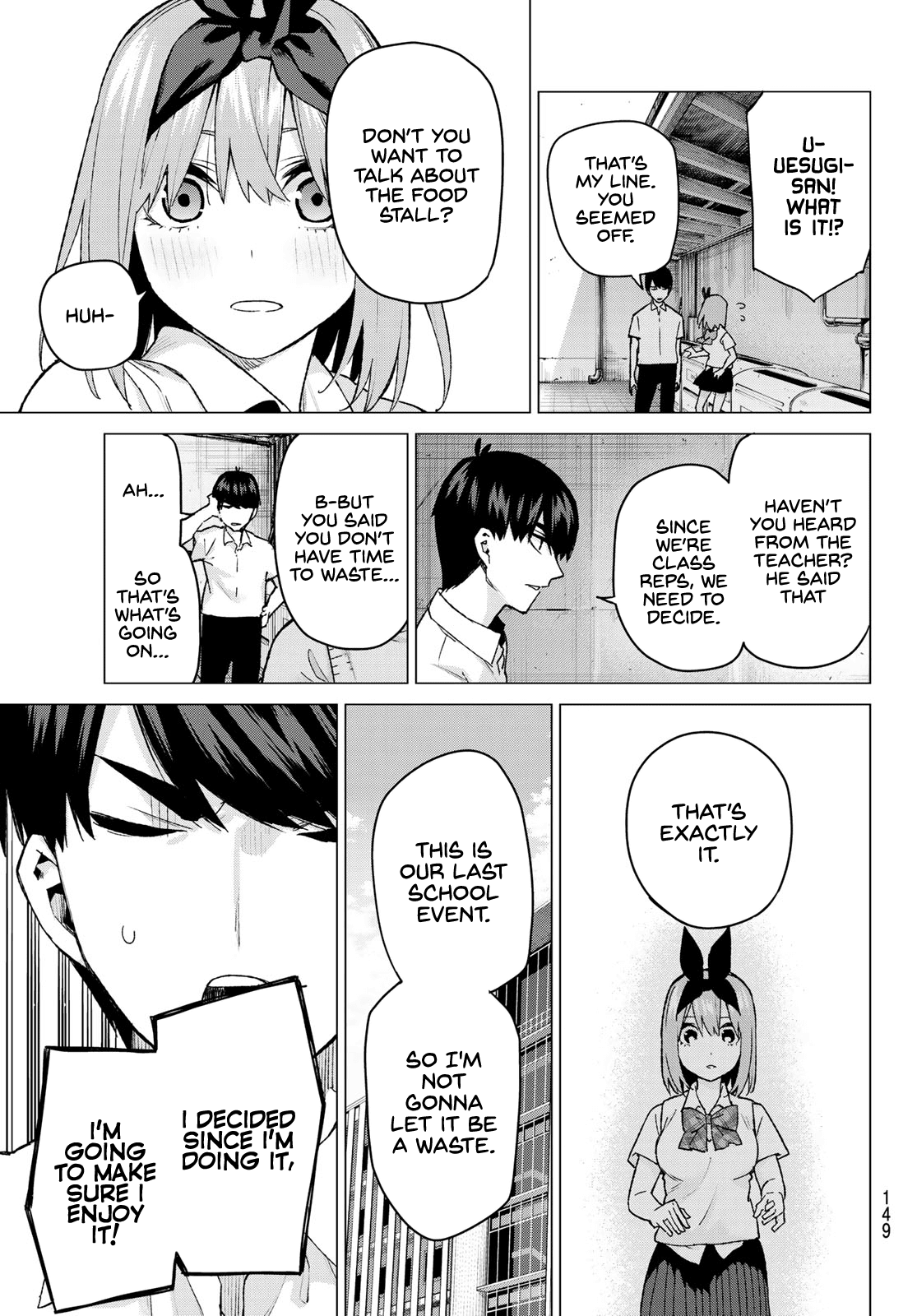 Go-Toubun no Hanayome Chapter 96 page 9 - Chapter 96: The Ordinary Days Continue