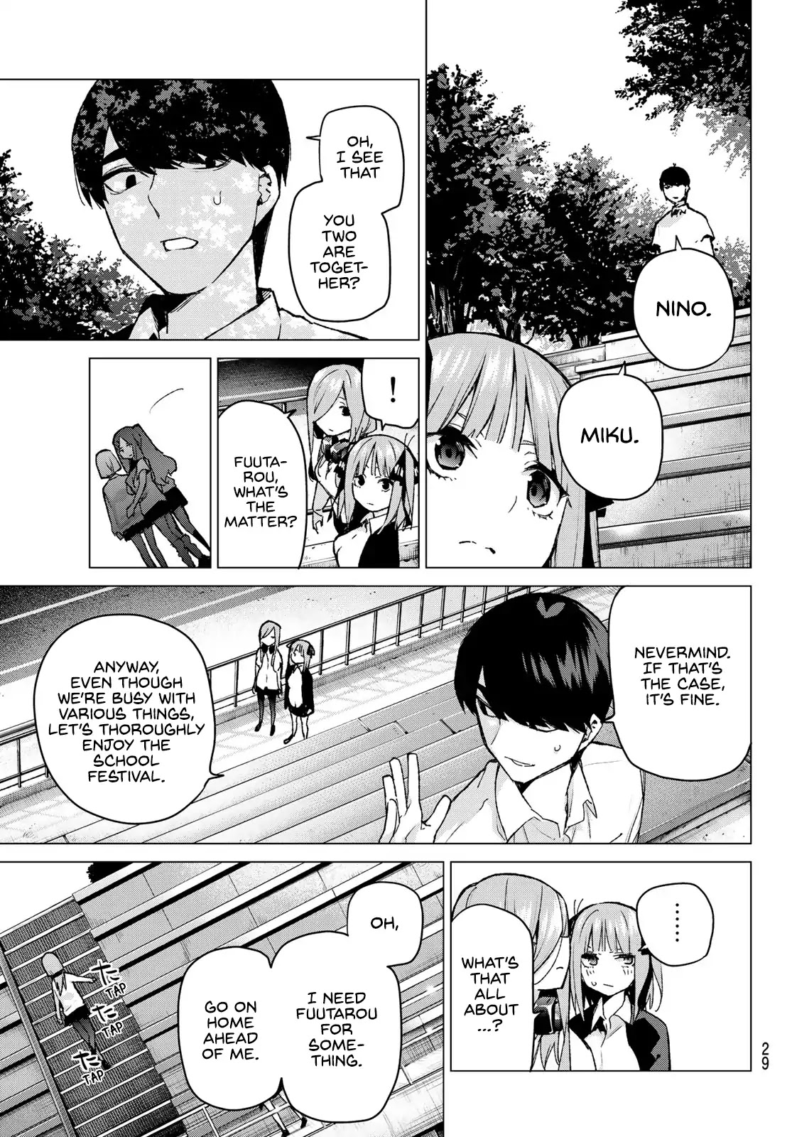 Go-Toubun no Hanayome Chapter 97 page 10 - Chapter 97: The Ordinary Days Start Changing