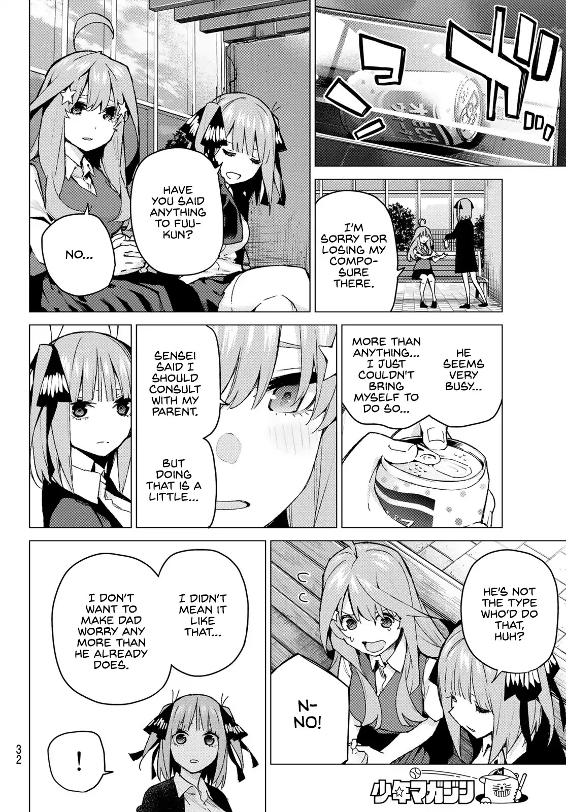 Go-Toubun no Hanayome Chapter 97 page 13 - Chapter 97: The Ordinary Days Start Changing