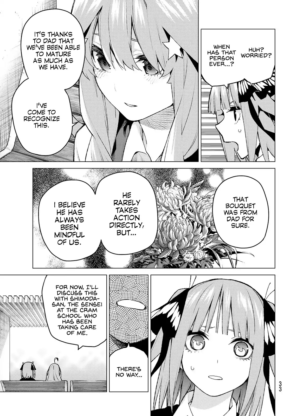 Go-Toubun no Hanayome Chapter 97 page 14 - Chapter 97: The Ordinary Days Start Changing