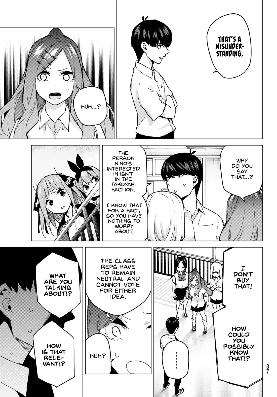 Go-Toubun no Hanayome Chapter 97 page 18 - Chapter 97: The Ordinary Days Start Changing