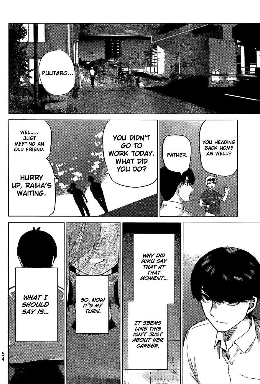 Go-Toubun no Hanayome Chapter 98 page 13 - Chapter 98: The Ordinary Days Have Ended