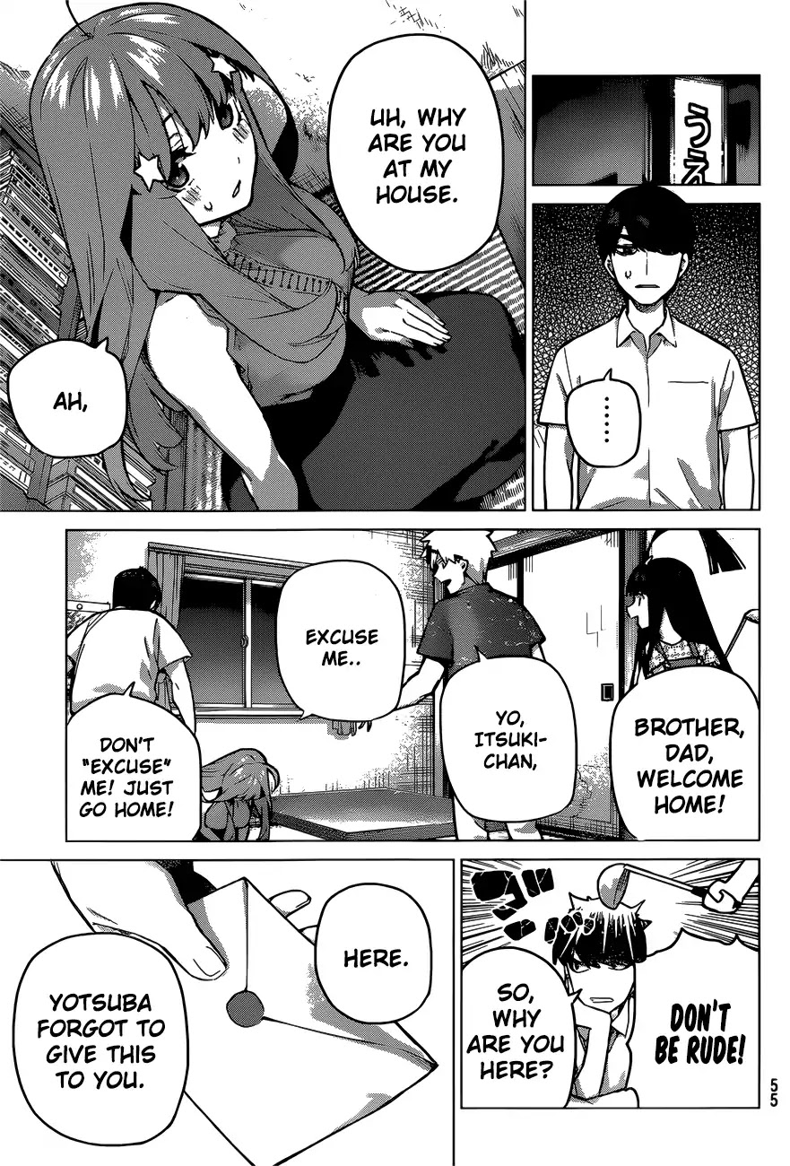 Go-Toubun no Hanayome Chapter 98 page 14 - Chapter 98: The Ordinary Days Have Ended