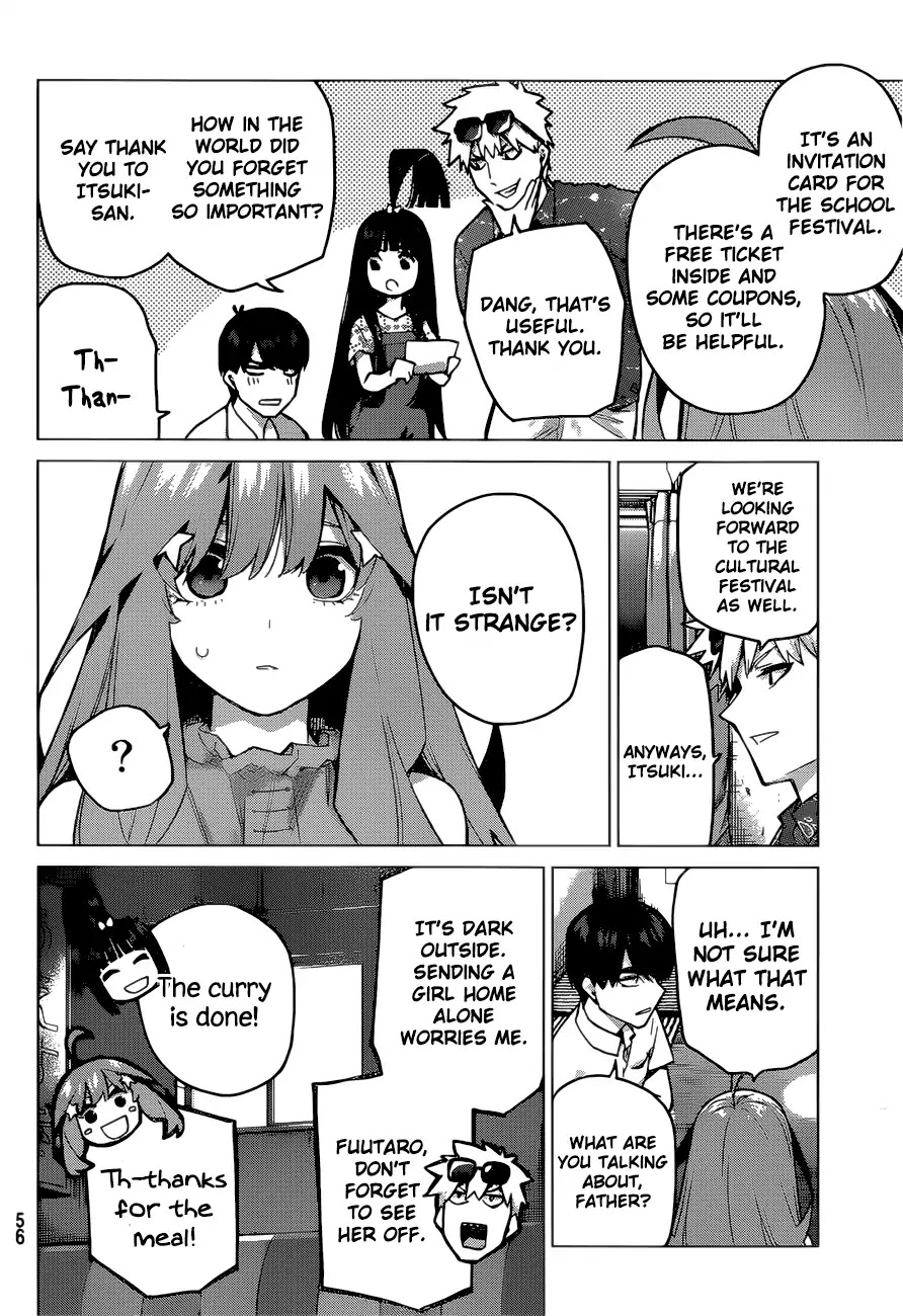 Go-Toubun no Hanayome Chapter 98 page 15 - Chapter 98: The Ordinary Days Have Ended