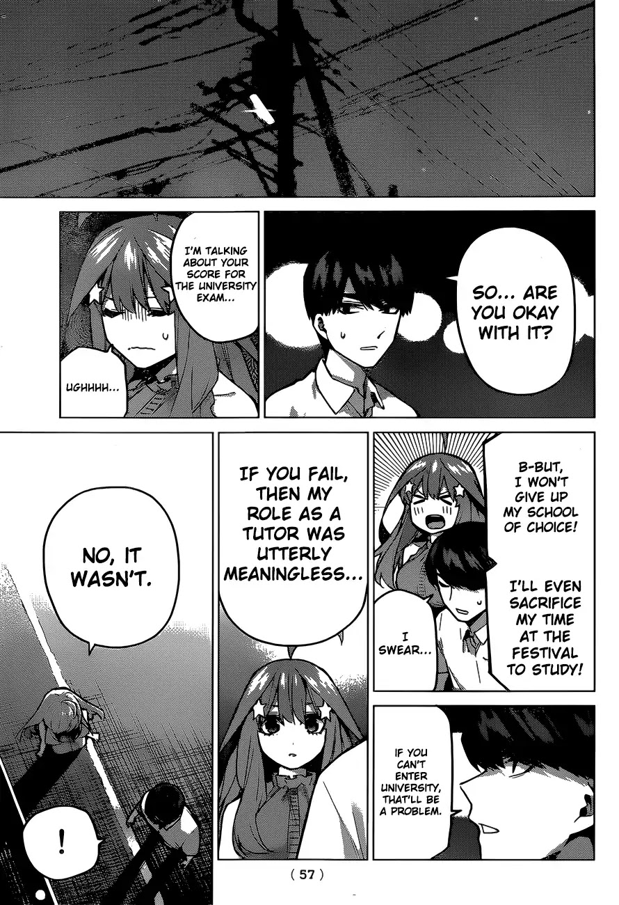 Go-Toubun no Hanayome Chapter 98 page 16 - Chapter 98: The Ordinary Days Have Ended