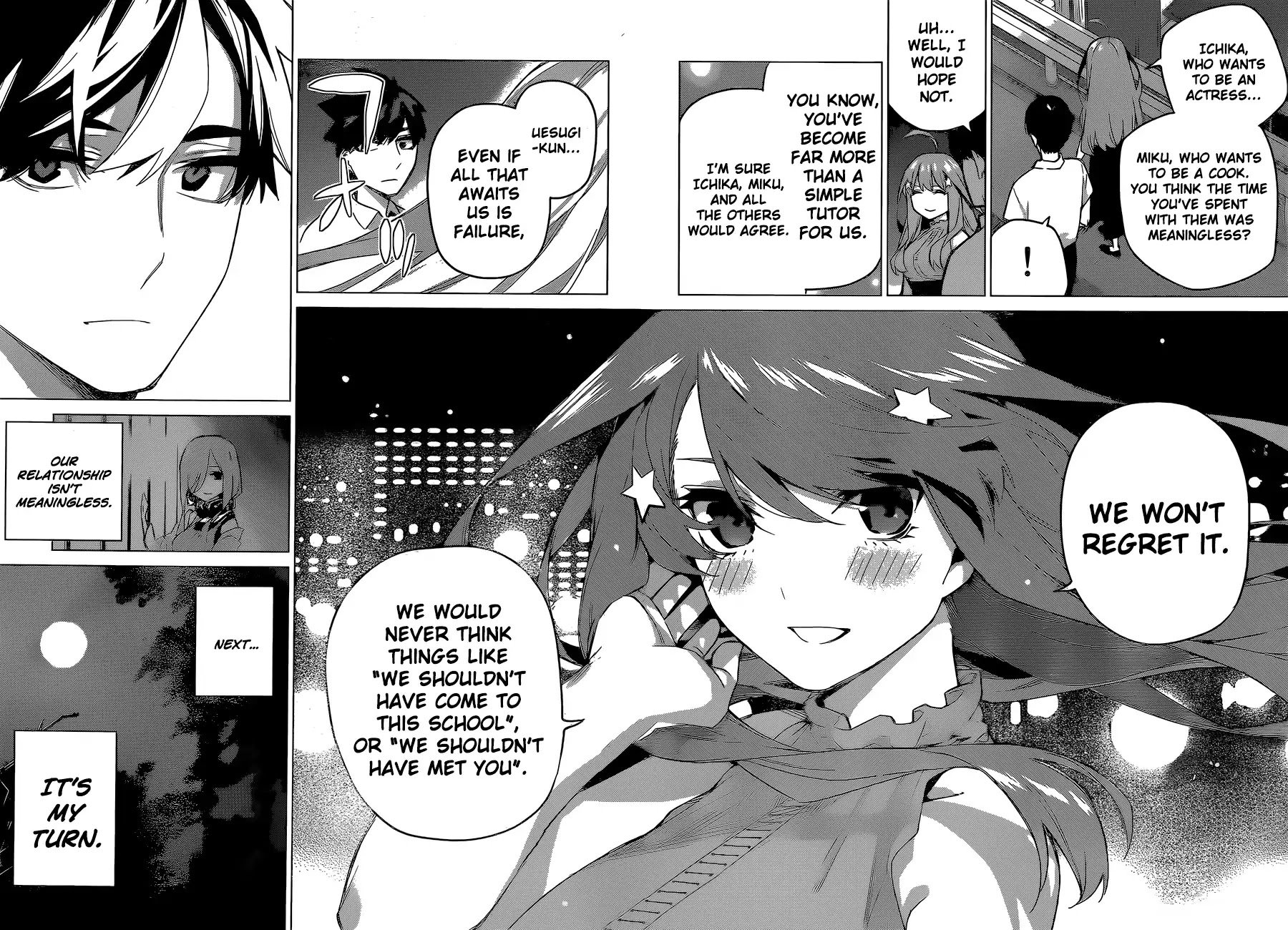 Go-Toubun no Hanayome Chapter 98 page 17 - Chapter 98: The Ordinary Days Have Ended